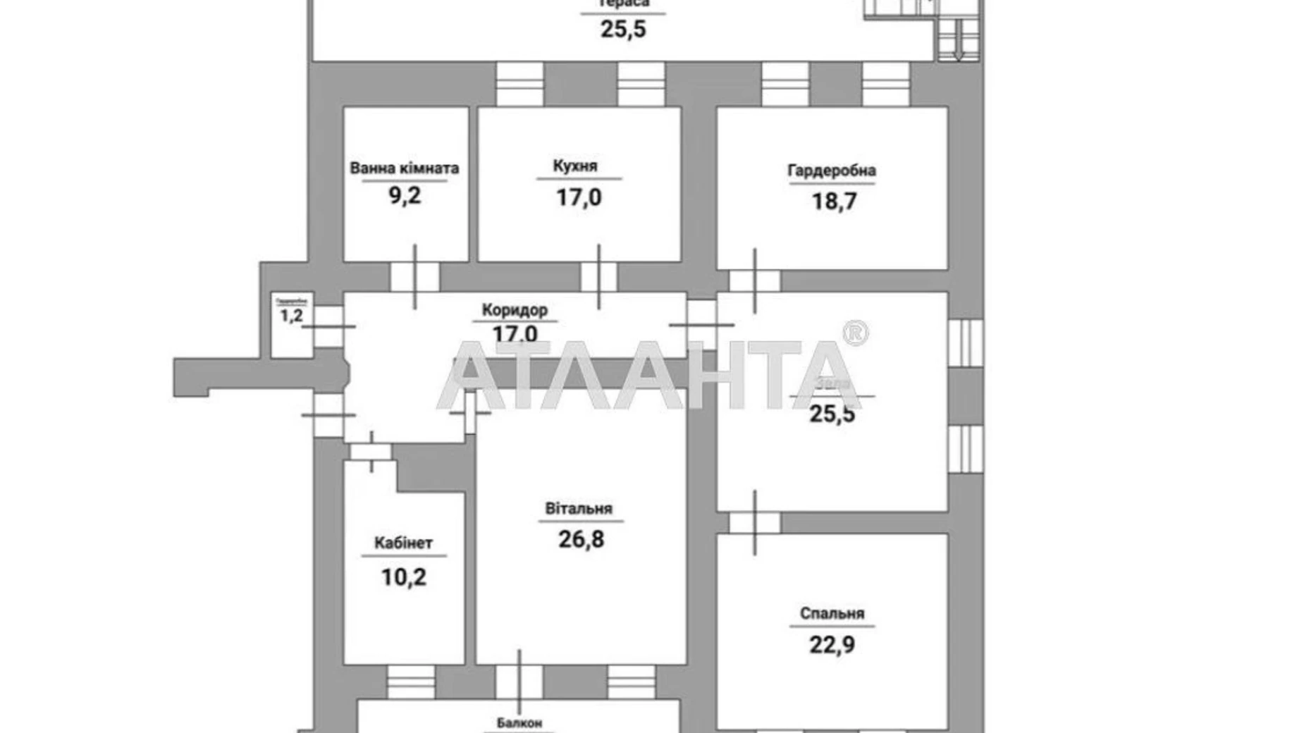 Продается 4-комнатная квартира 183 кв. м в Одессе, ул. Отрадная