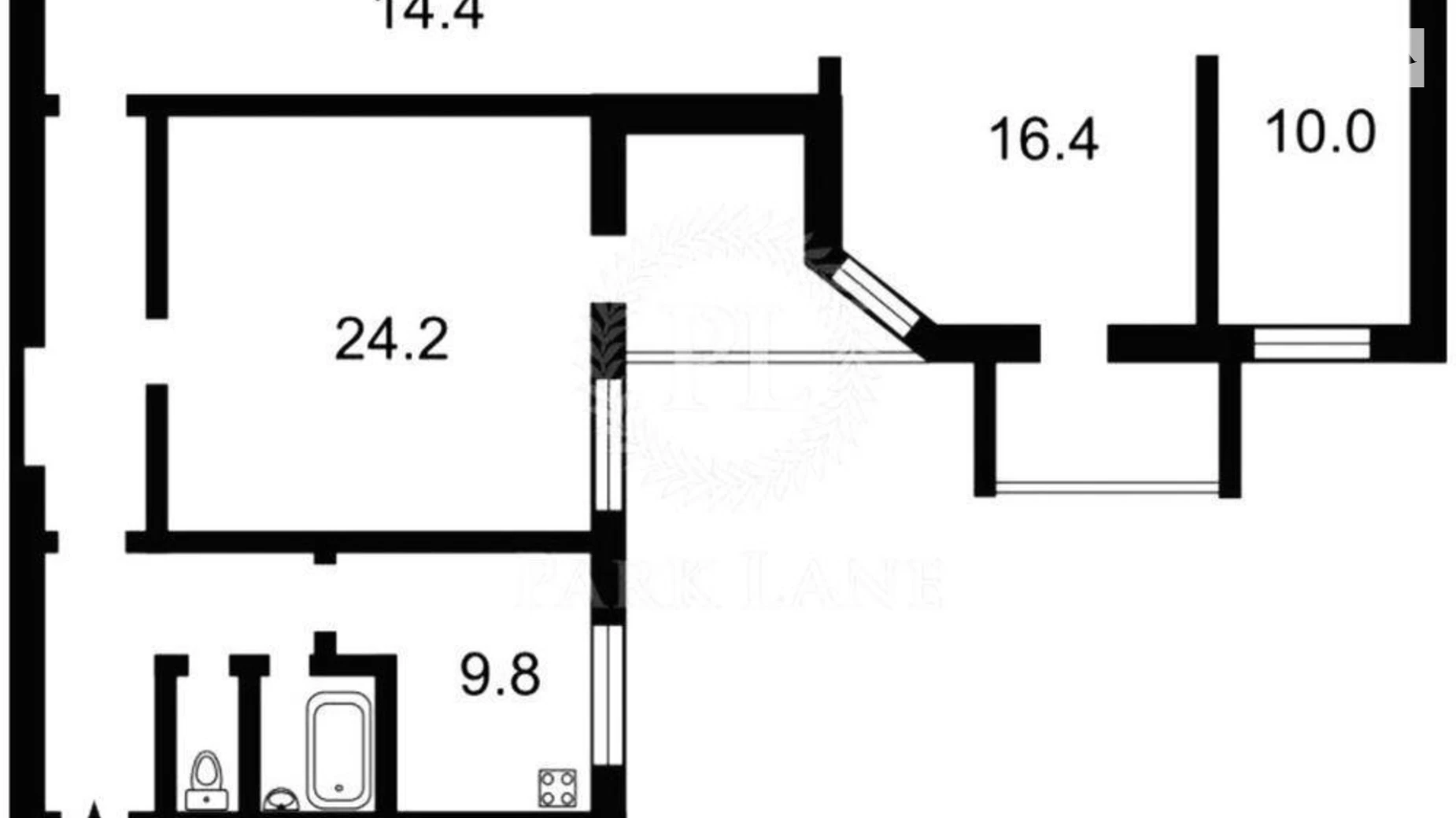 Продается 3-комнатная квартира 91 кв. м в Киеве, ул. Саксаганского, 31/27