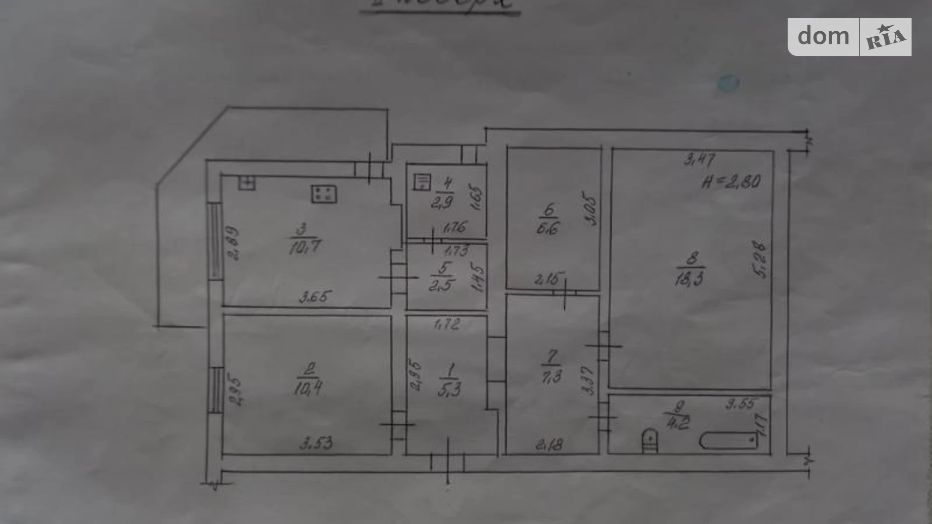 Продается 3-комнатная квартира 71 кв. м в Одессе, пер. Панченко, 3