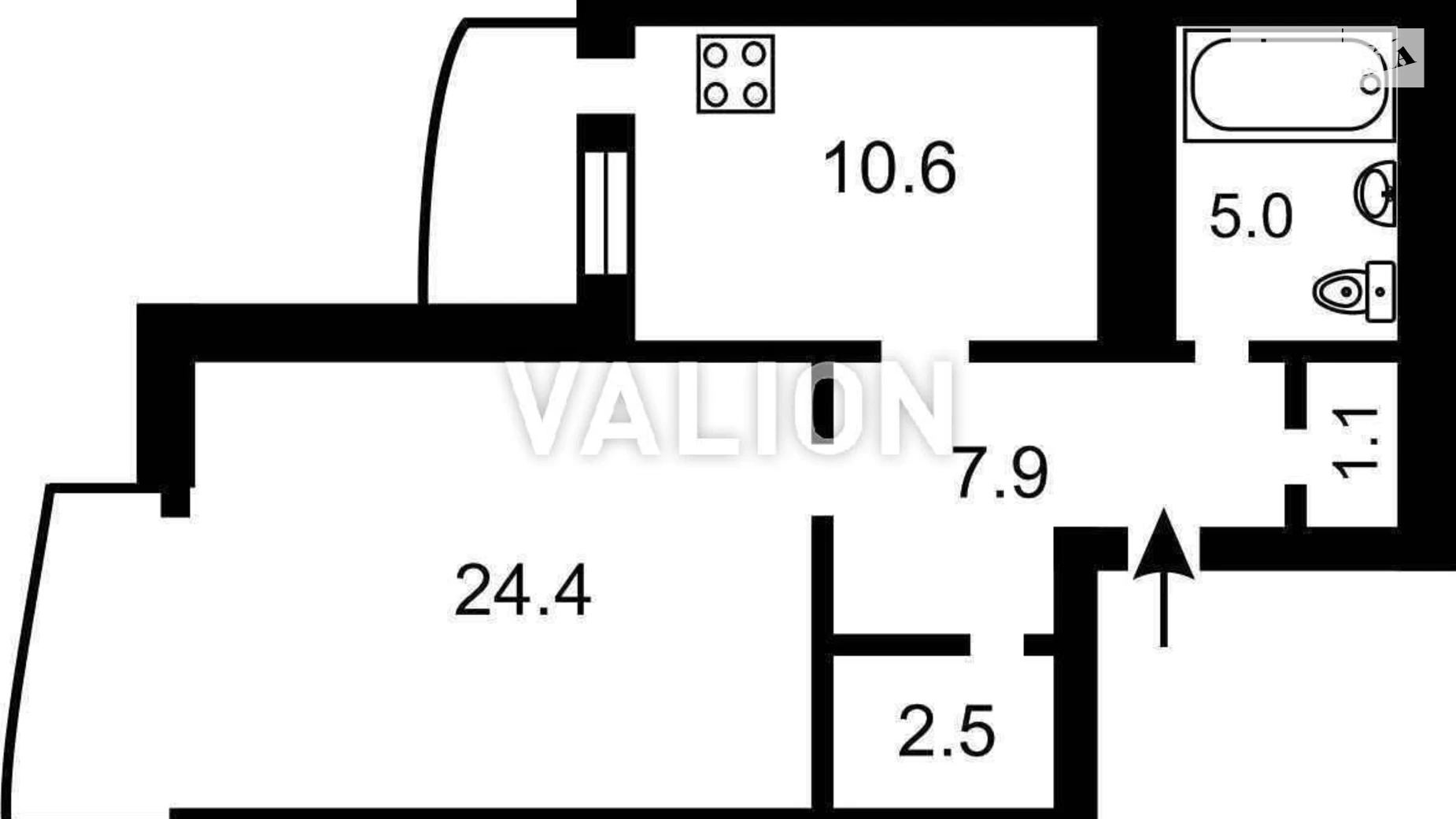 Продается 1-комнатная квартира 52.5 кв. м в Киеве, ул. Юрия Шумского, 3Г - фото 5