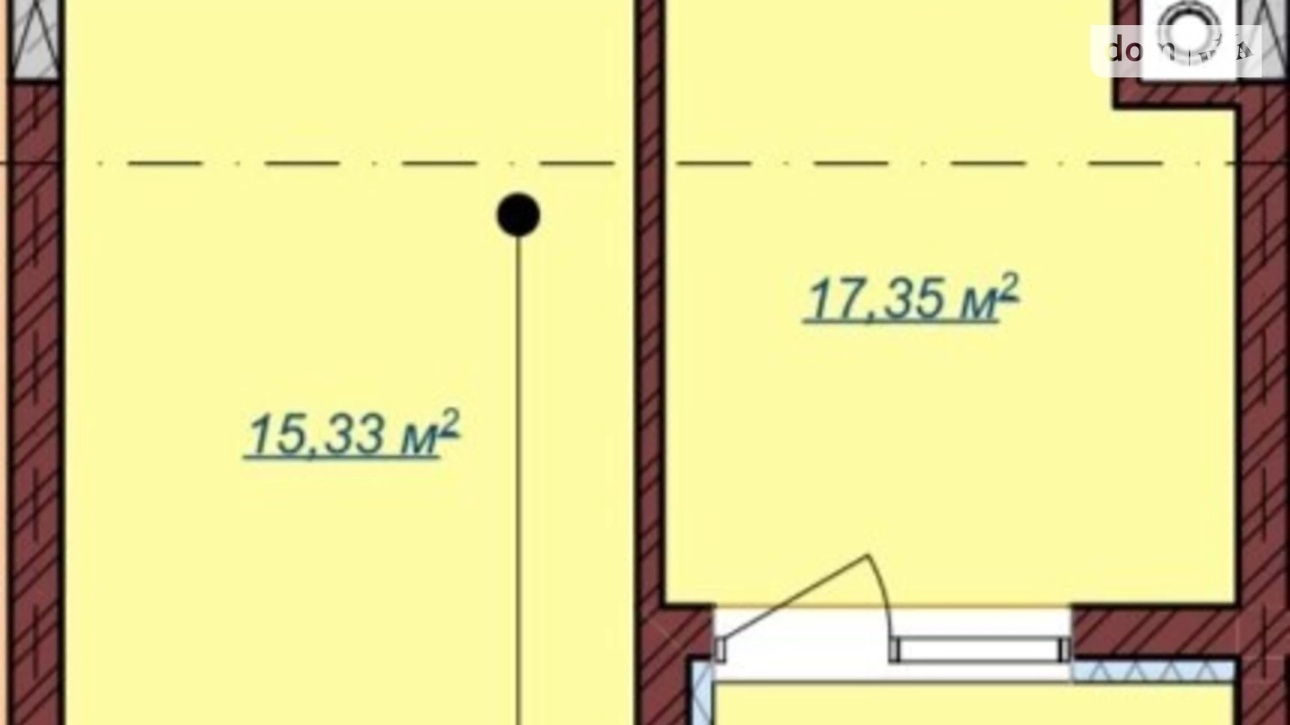 Продається 1-кімнатна квартира 42.5 кв. м у Львові, вул. Вулецька, 2