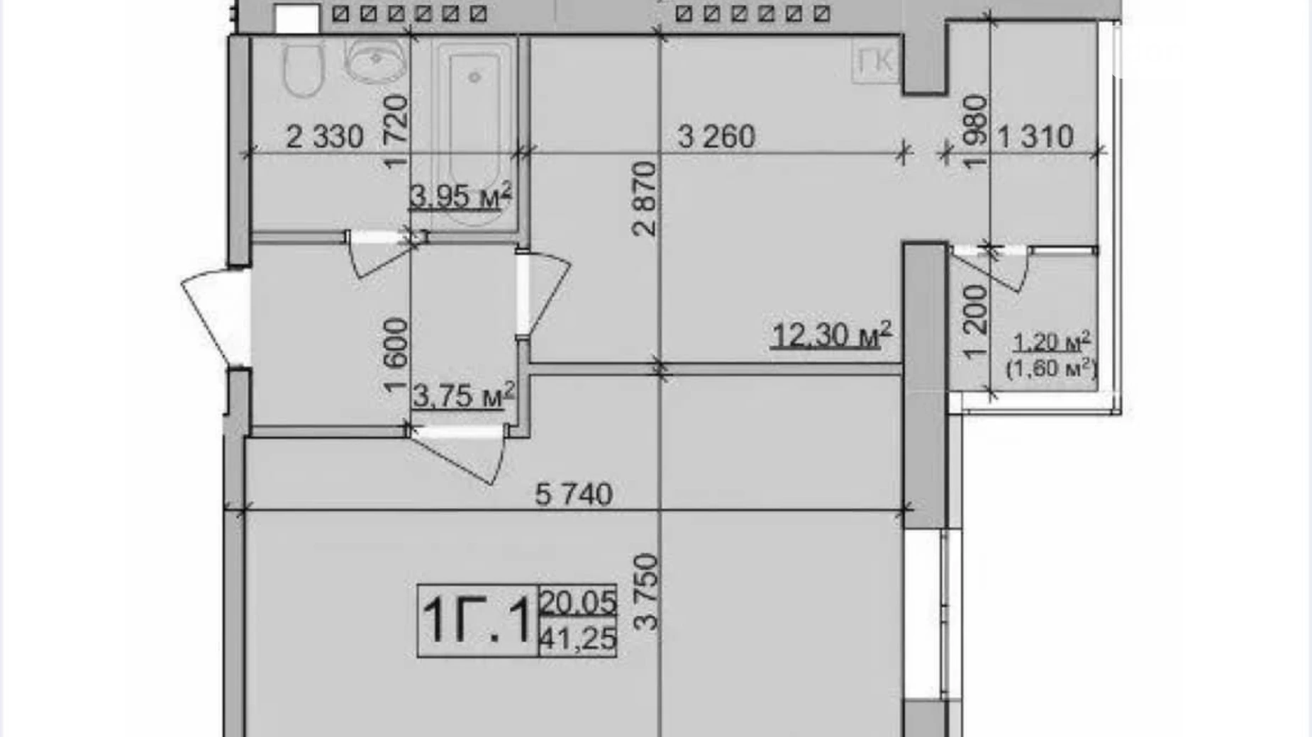 Продается 1-комнатная квартира 38 кв. м в Виннице, ул. Стрелецкая