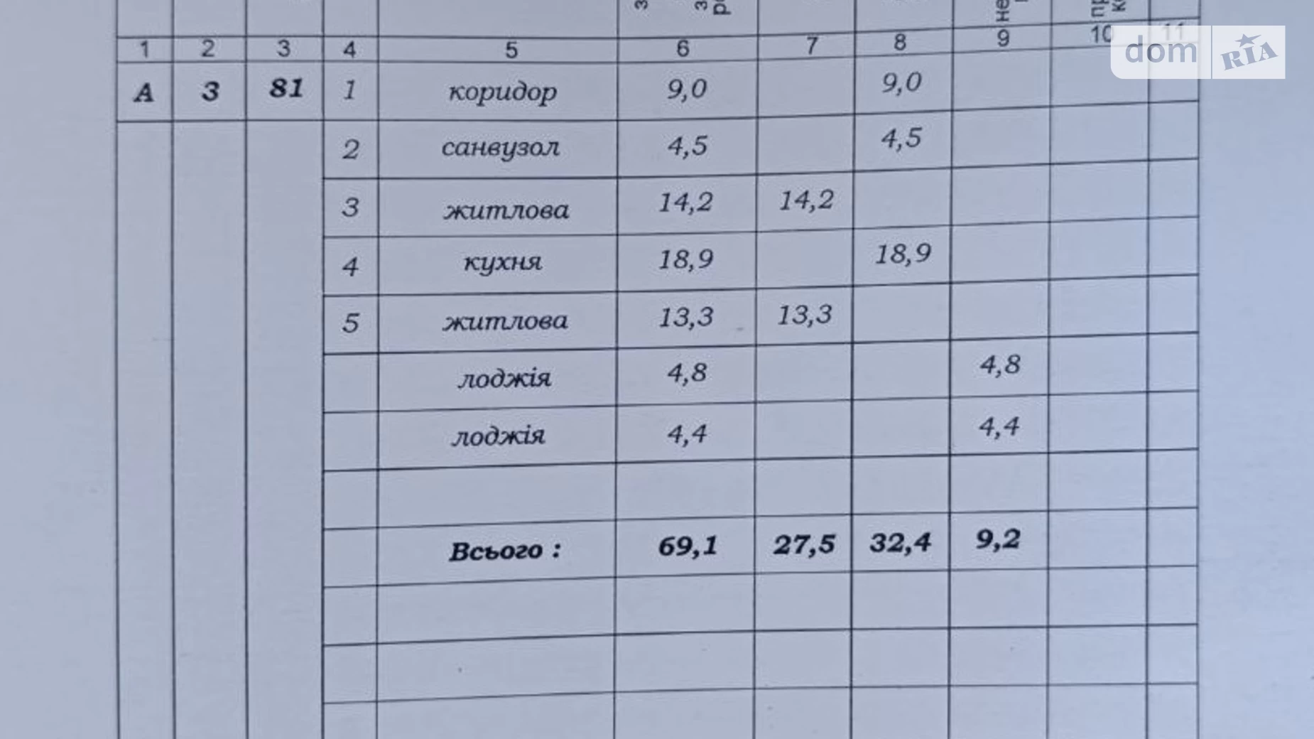 Продается 2-комнатная квартира 69.1 кв. м в Ивано-Франковске