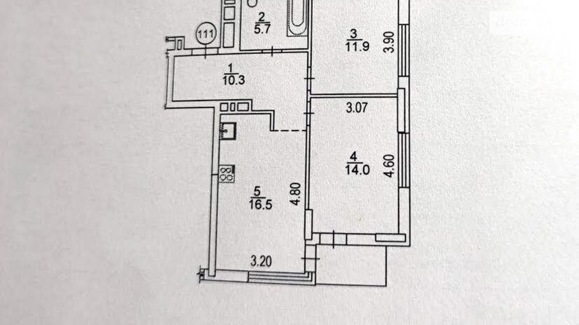 Продается 2-комнатная квартира 60 кв. м в Киеве, просп. Правды, 45А