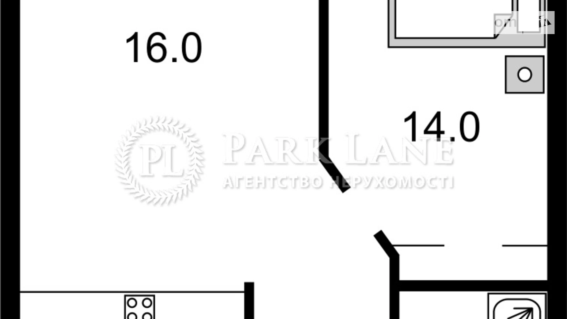 Продается 1-комнатная квартира 39 кв. м в Киеве, ул. Жилянская, 68