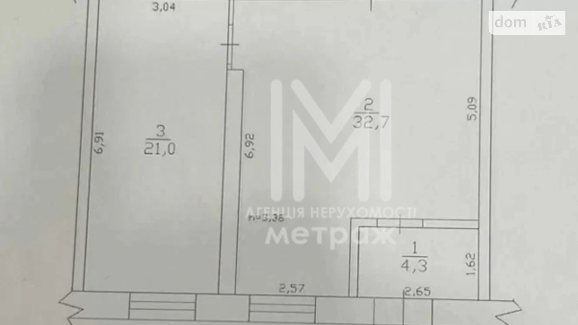 Продается 1-комнатная квартира 65 кв. м в Харькове, пер. Лосевский, 2Б - фото 3