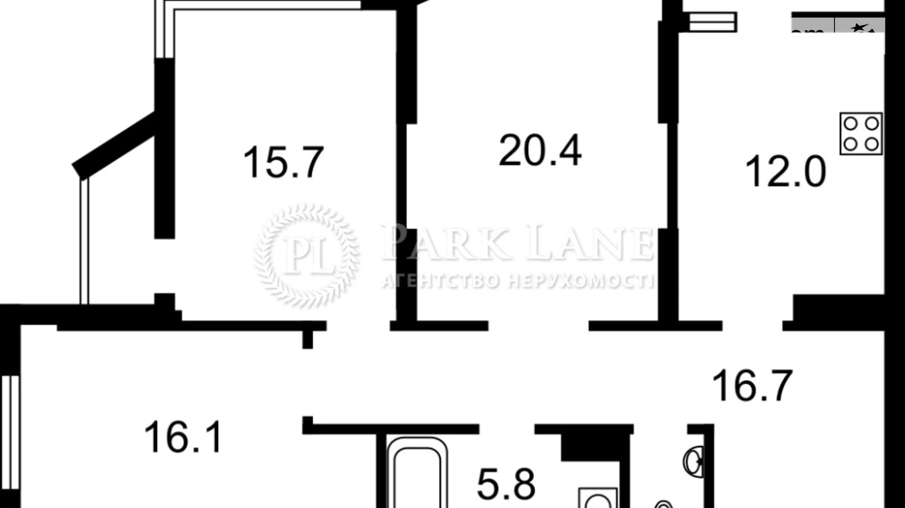 Продается 1-комнатная квартира 94 кв. м в Киеве, просп. Оболонский, 1