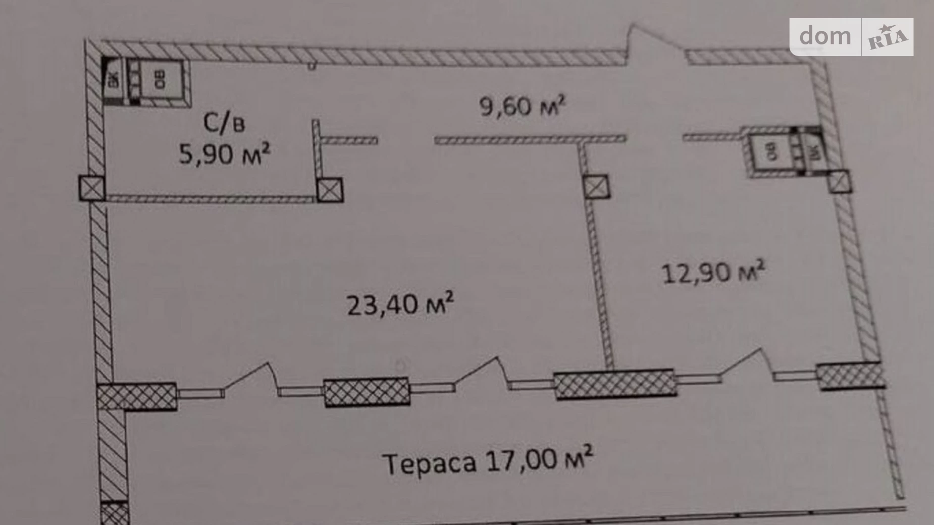 Продается 1-комнатная квартира 56.9 кв. м в Одессе, ул. Еврейская, 3