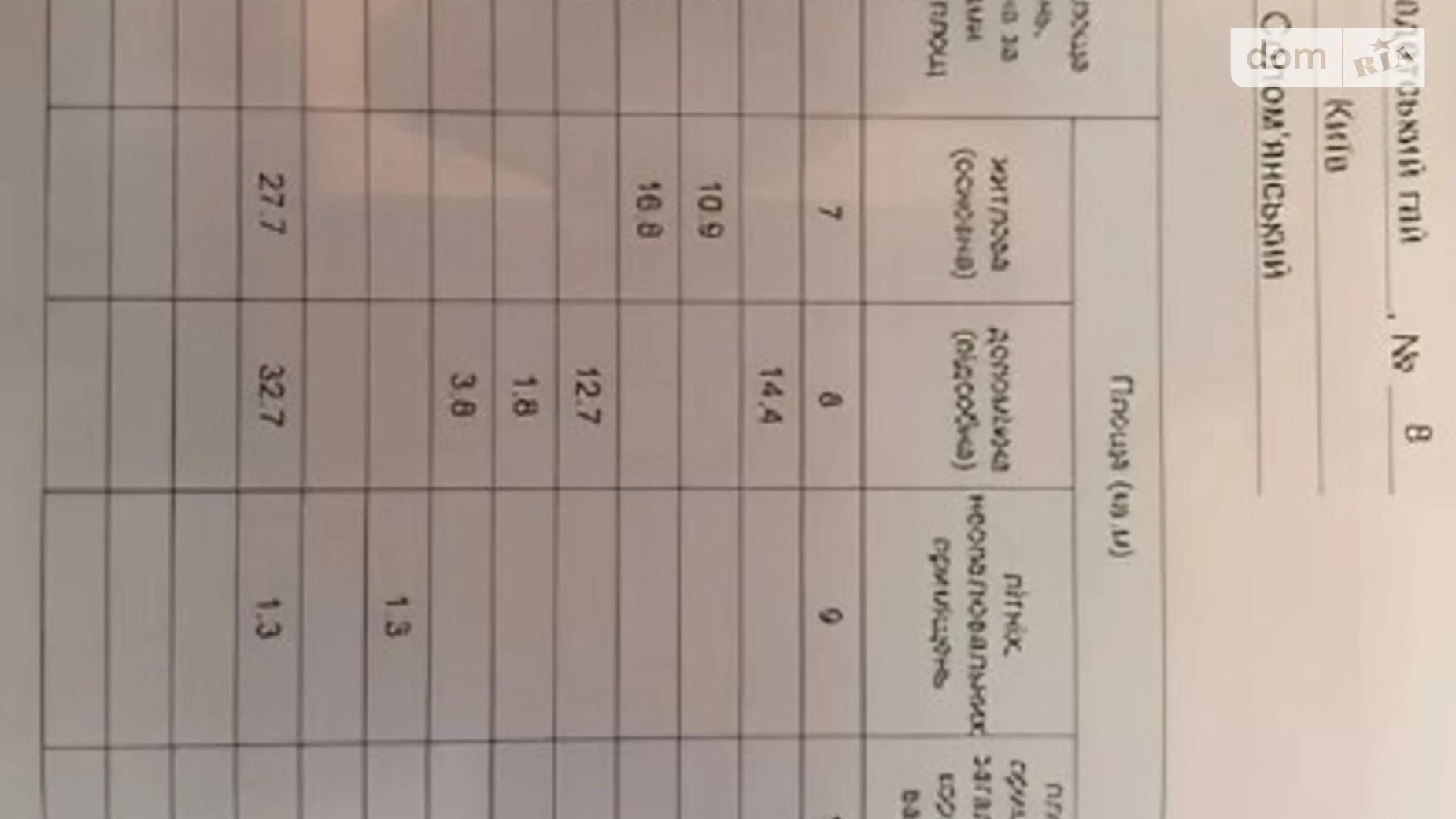 Продається 2-кімнатна квартира 62 кв. м у Києві, вул. Кадетський Гай, 8