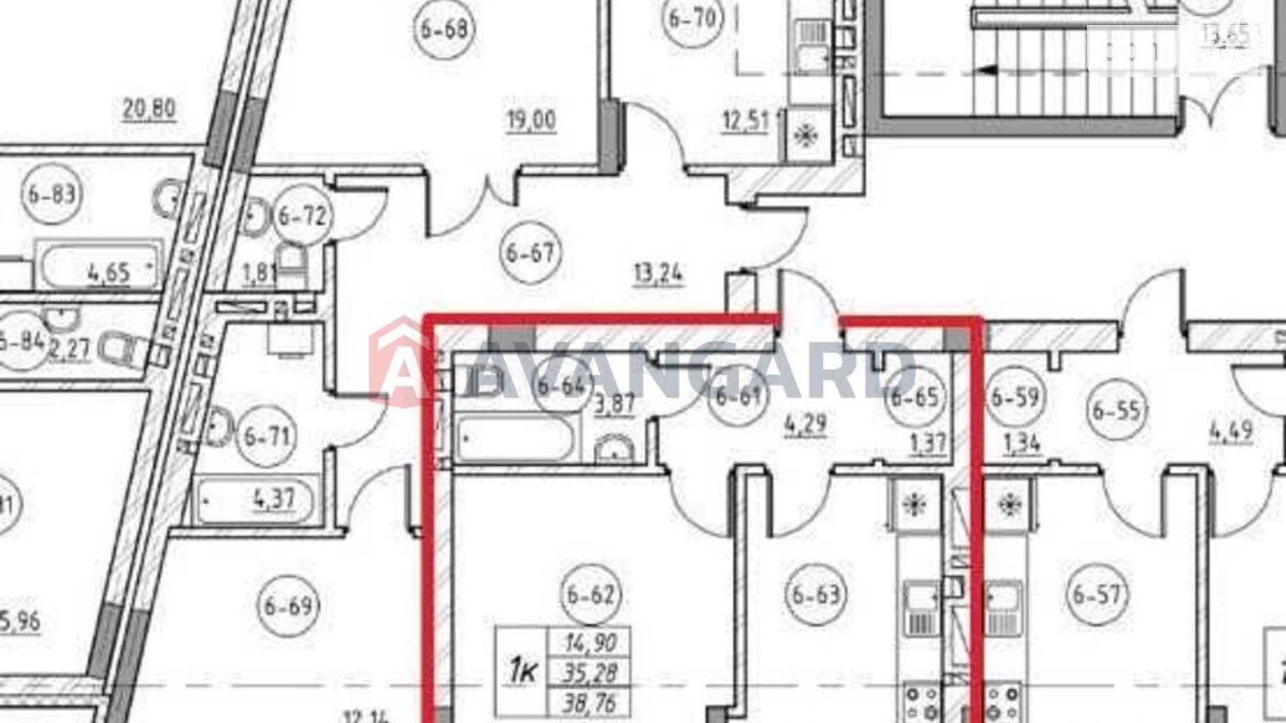 Продається 1-кімнатна квартира 38 кв. м у Львові, просп. Шевченка - фото 3