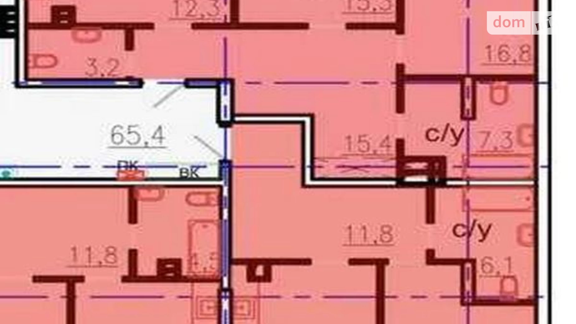 Продается 2-комнатная квартира 75 кв. м в Харькове, ул. Авиационная, 39