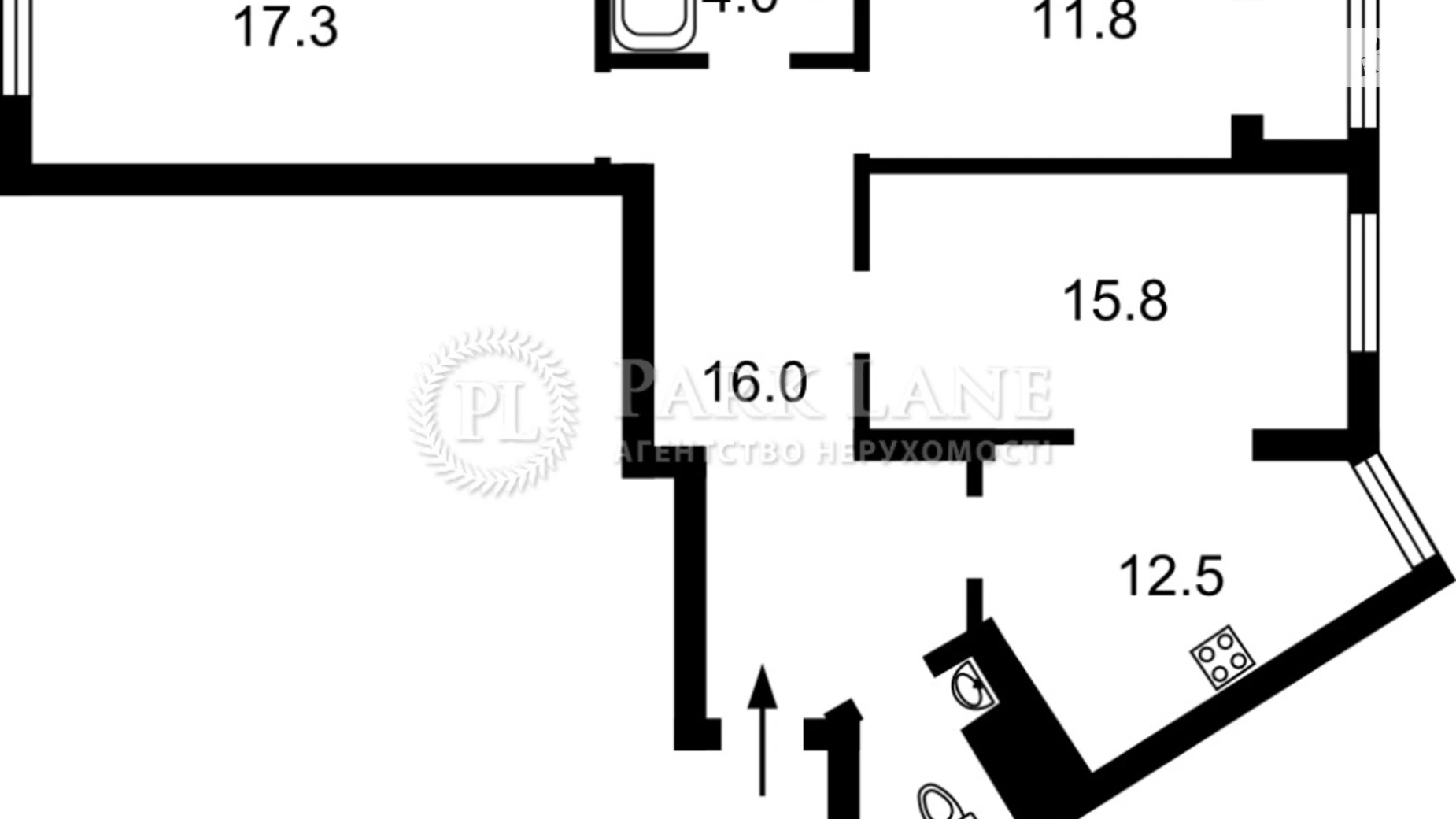 Продается 3-комнатная квартира 84 кв. м в Киеве, ул. Новополевая, 2