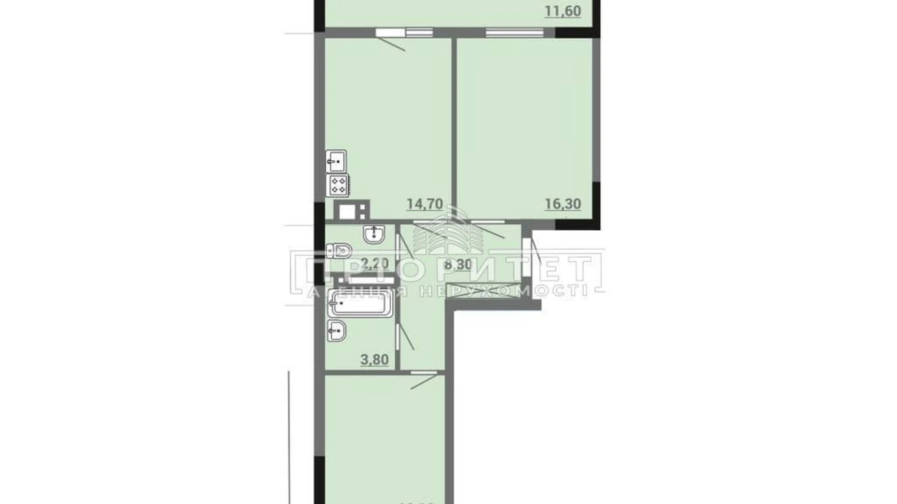 Продается 2-комнатная квартира 63.2 кв. м в Одессе, ул. Пишоновская - фото 3