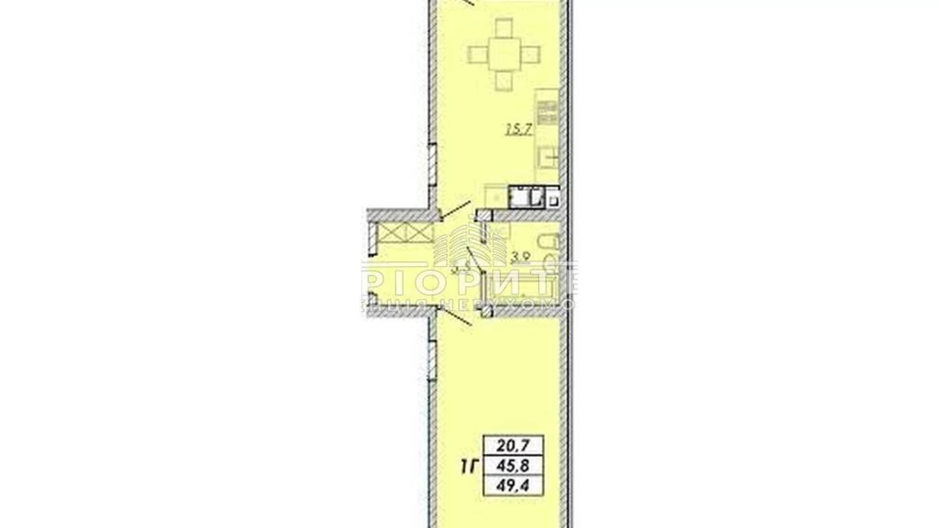 Продается 1-комнатная квартира 50 кв. м в Одессе, ул. Прохоровская - фото 2