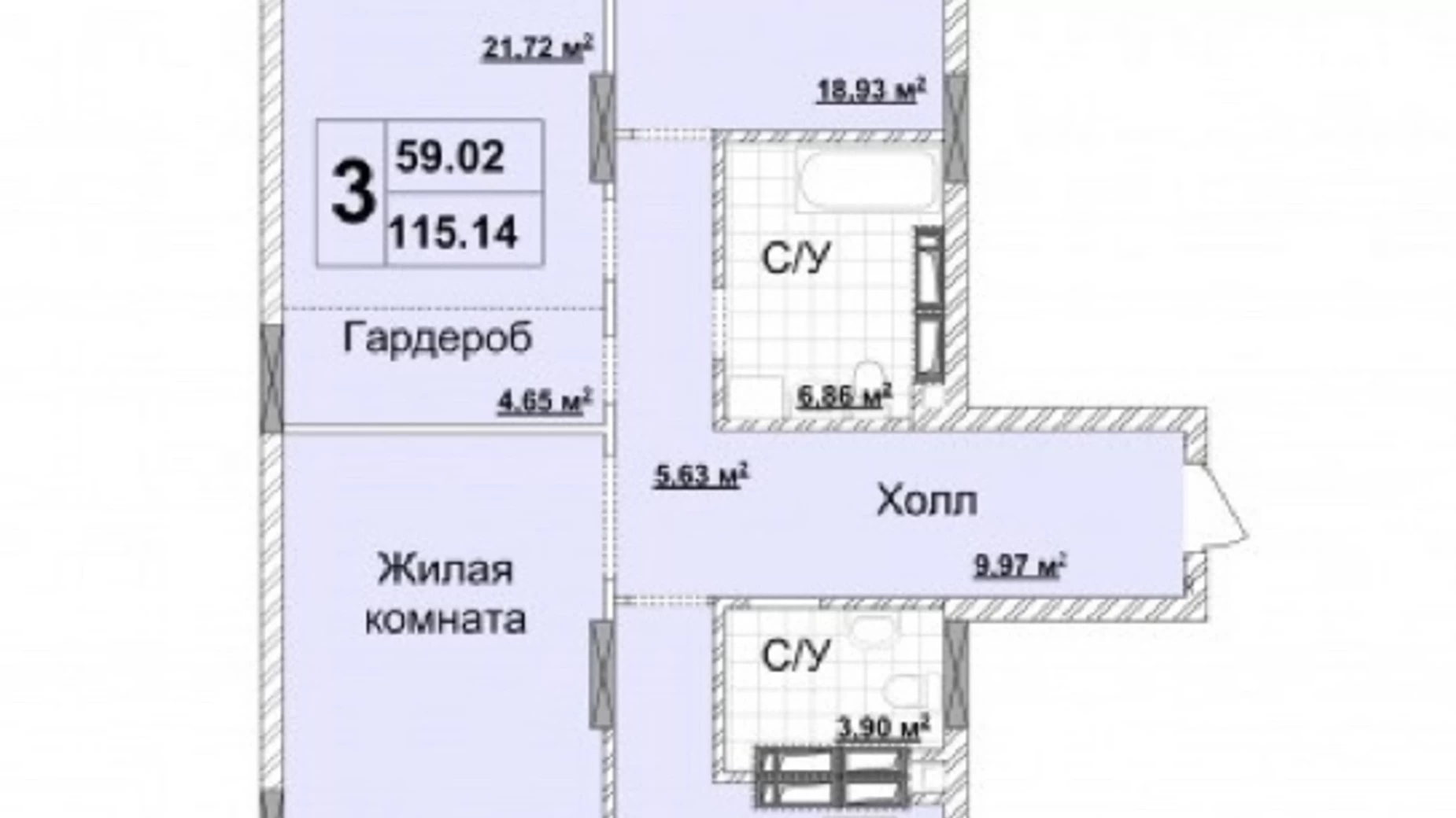 Продається 3-кімнатна квартира 116 кв. м у Києві, вул. Андрія Верхогляда(Драгомирова), 15Б