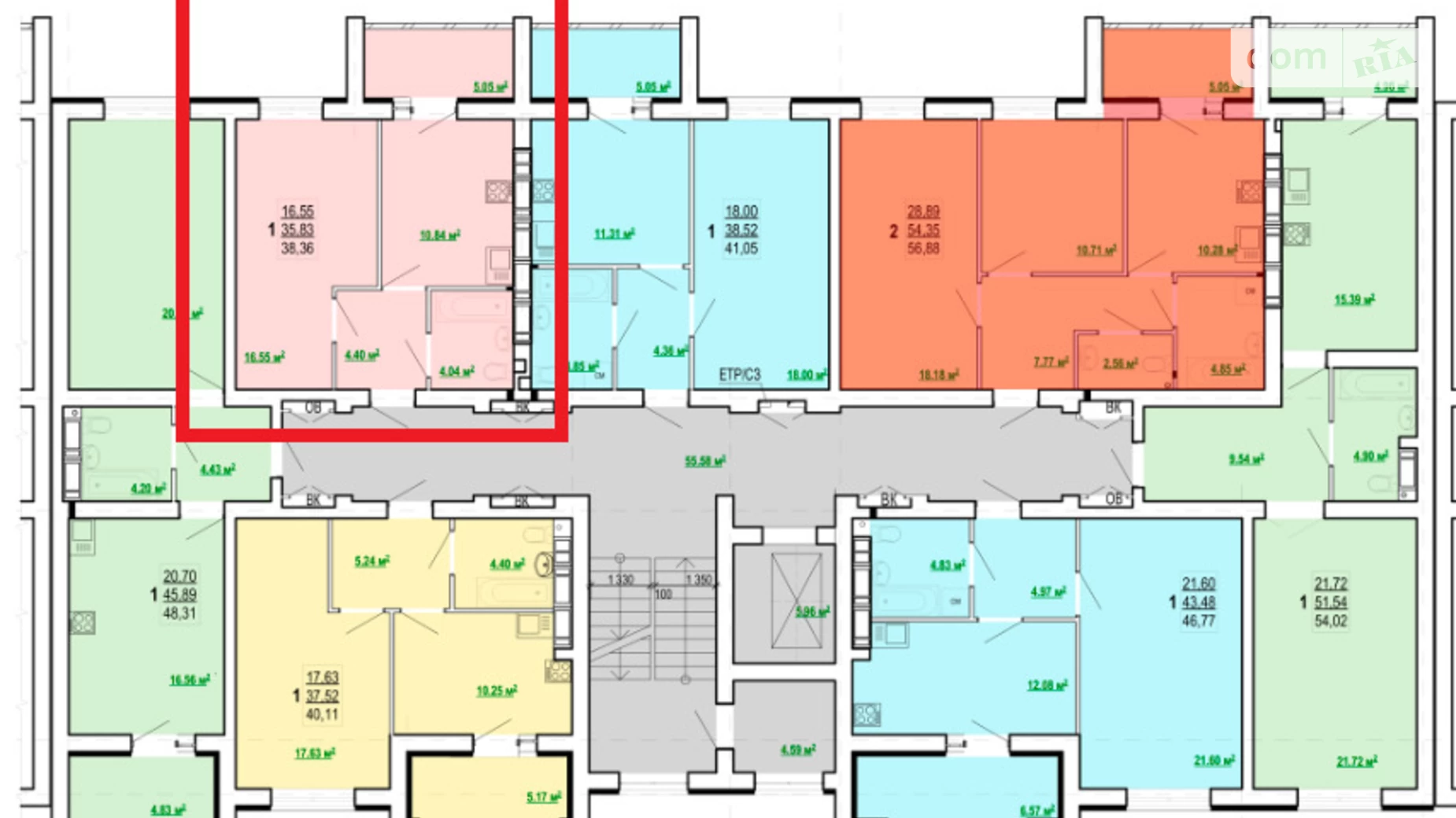 Продается 1-комнатная квартира 38 кв. м в Харькове, просп. Победы, 86А