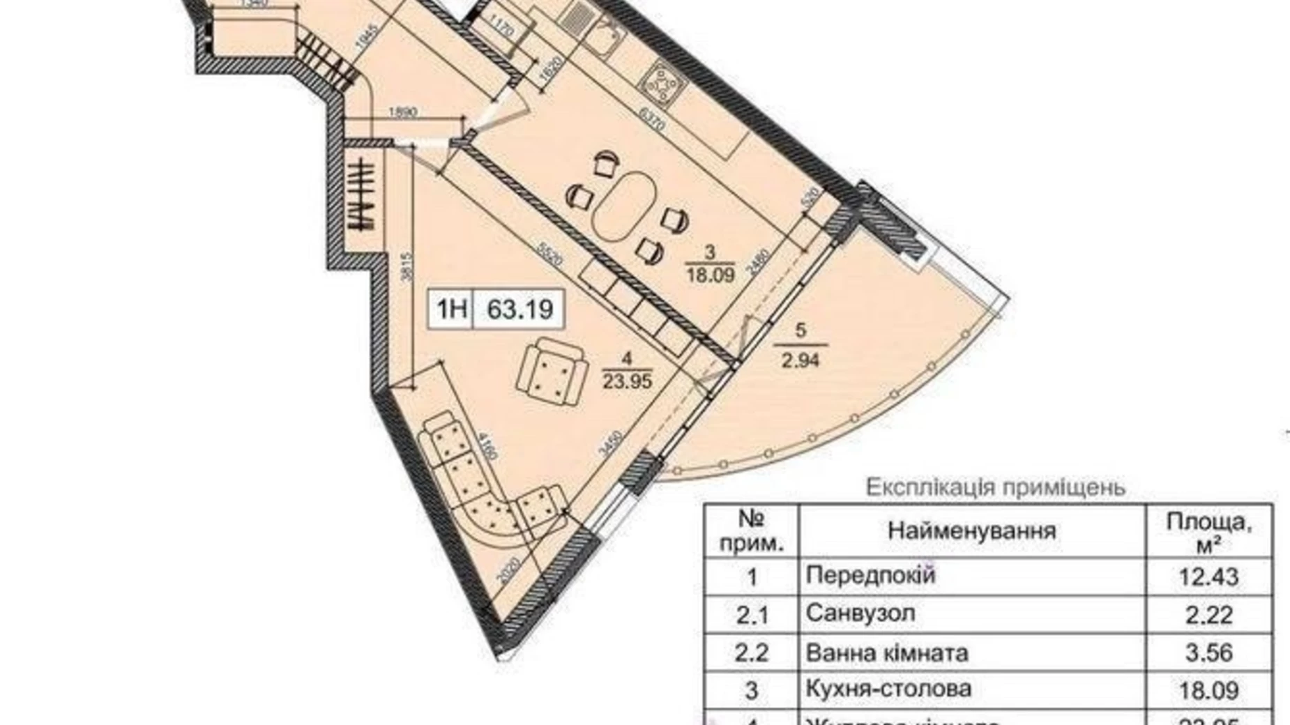 Продається 1-кімнатна квартира 65 кв. м у Києві, пров. Лабораторний, 7