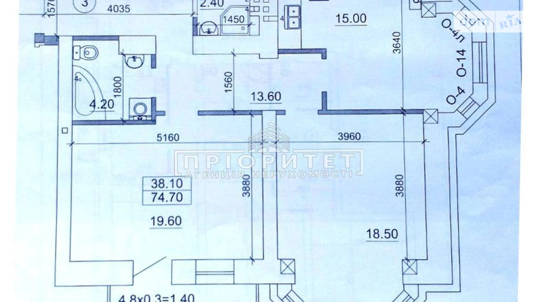 Продается 2-комнатная квартира 74.7 кв. м в Одессе, ул. Бориса Литвака - фото 3