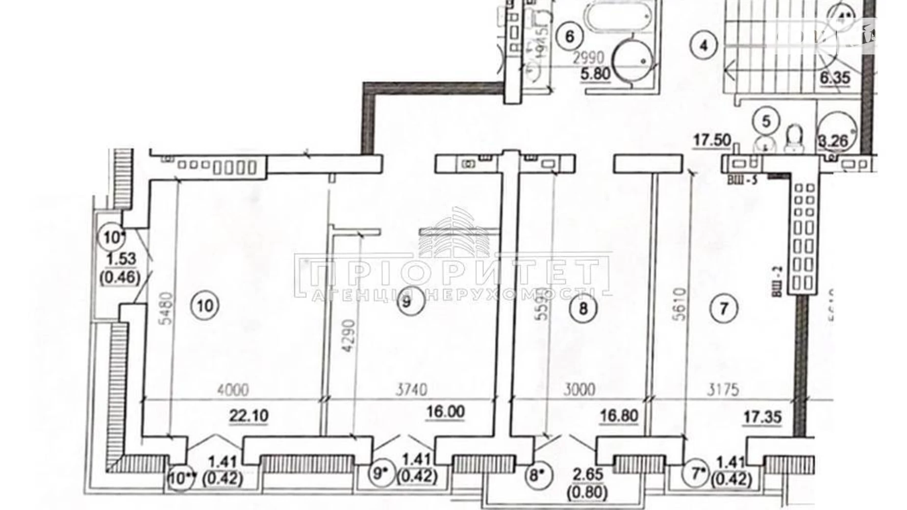 Продается 4-комнатная квартира 160.81 кв. м в Одессе, ул. Бориса Литвака - фото 3