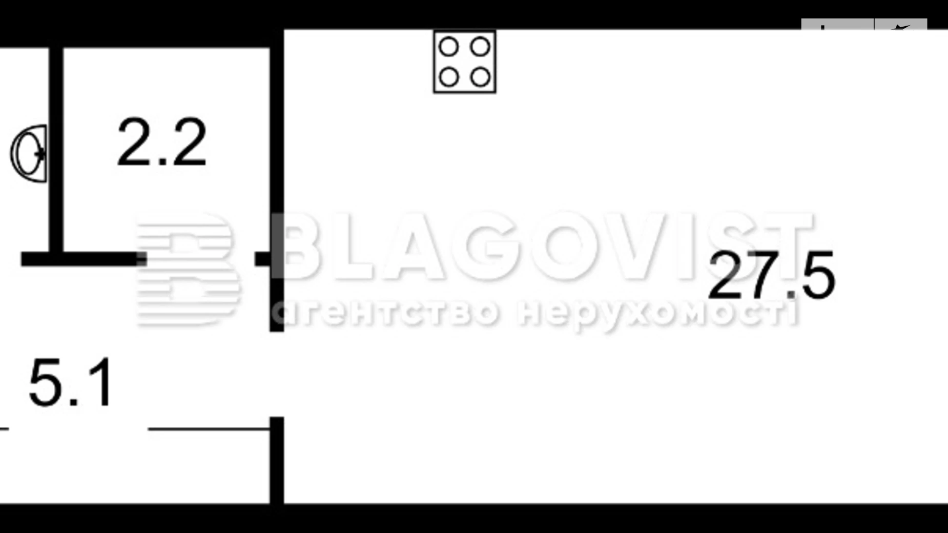 Продается 1-комнатная квартира 40.3 кв. м в Киеве, ул. Михаила Максимовича, 24Б