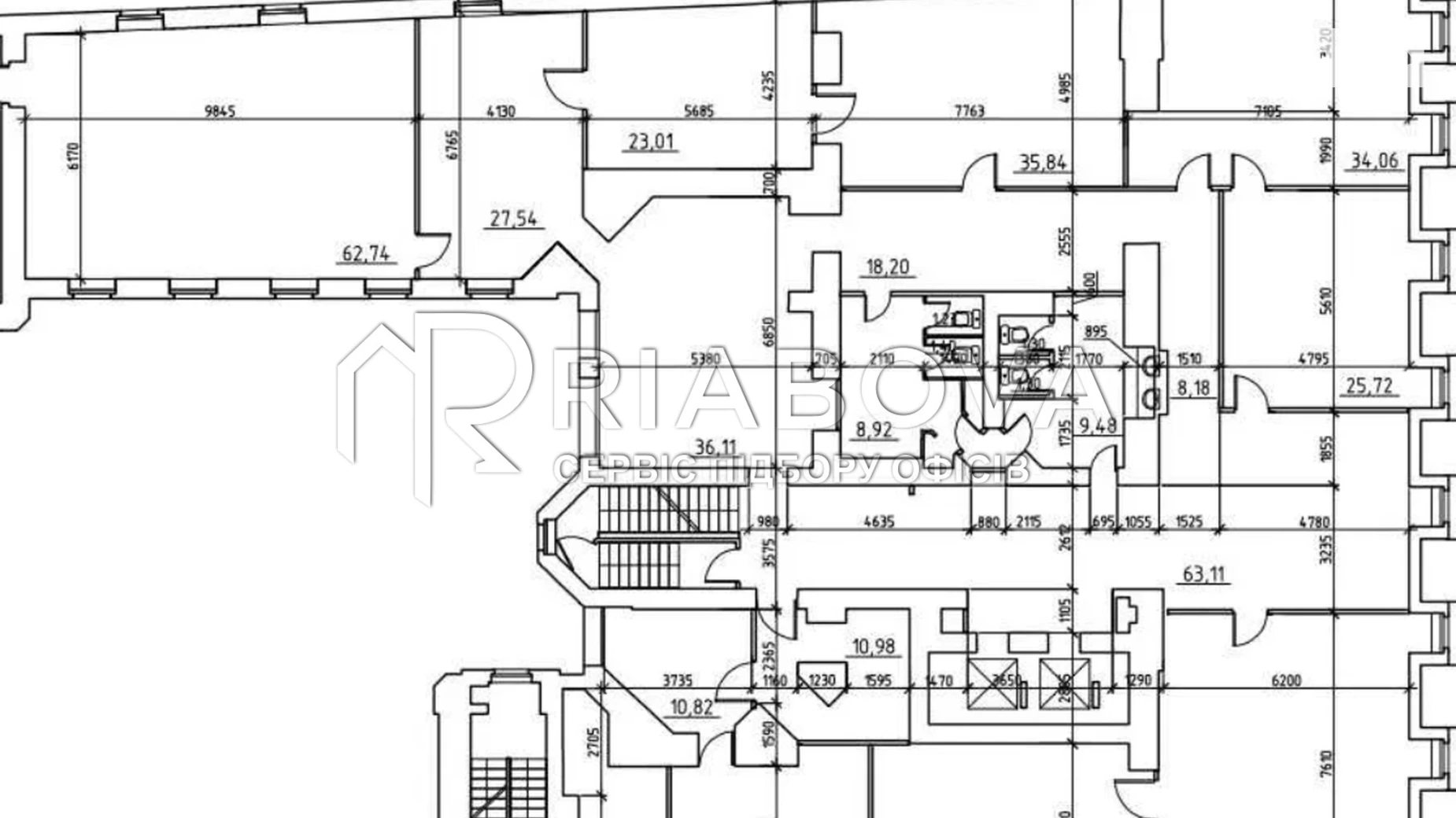 Здається в оренду офіс 1296 кв. м в бізнес-центрі, цена: 20217 $ - фото 4