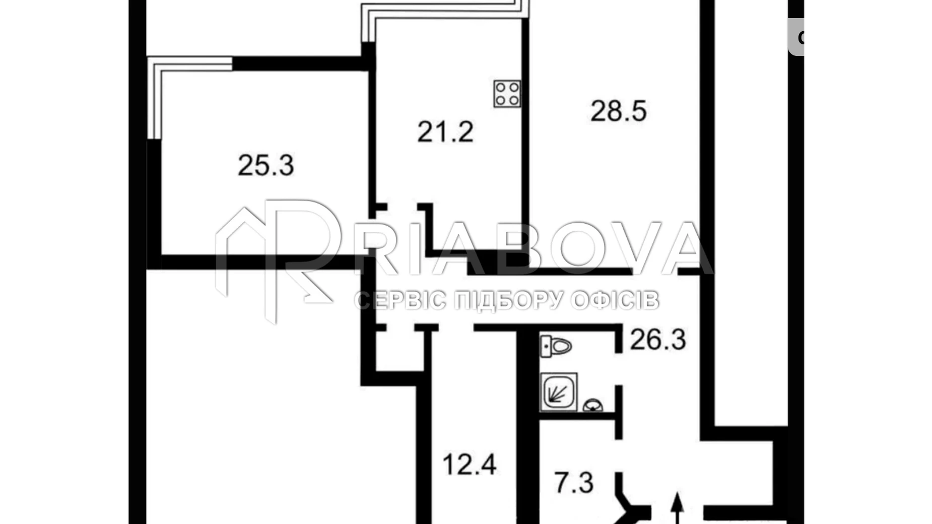 Сдается в аренду офис 120 кв. м в бизнес-центре, цена: 2600 $ - фото 3