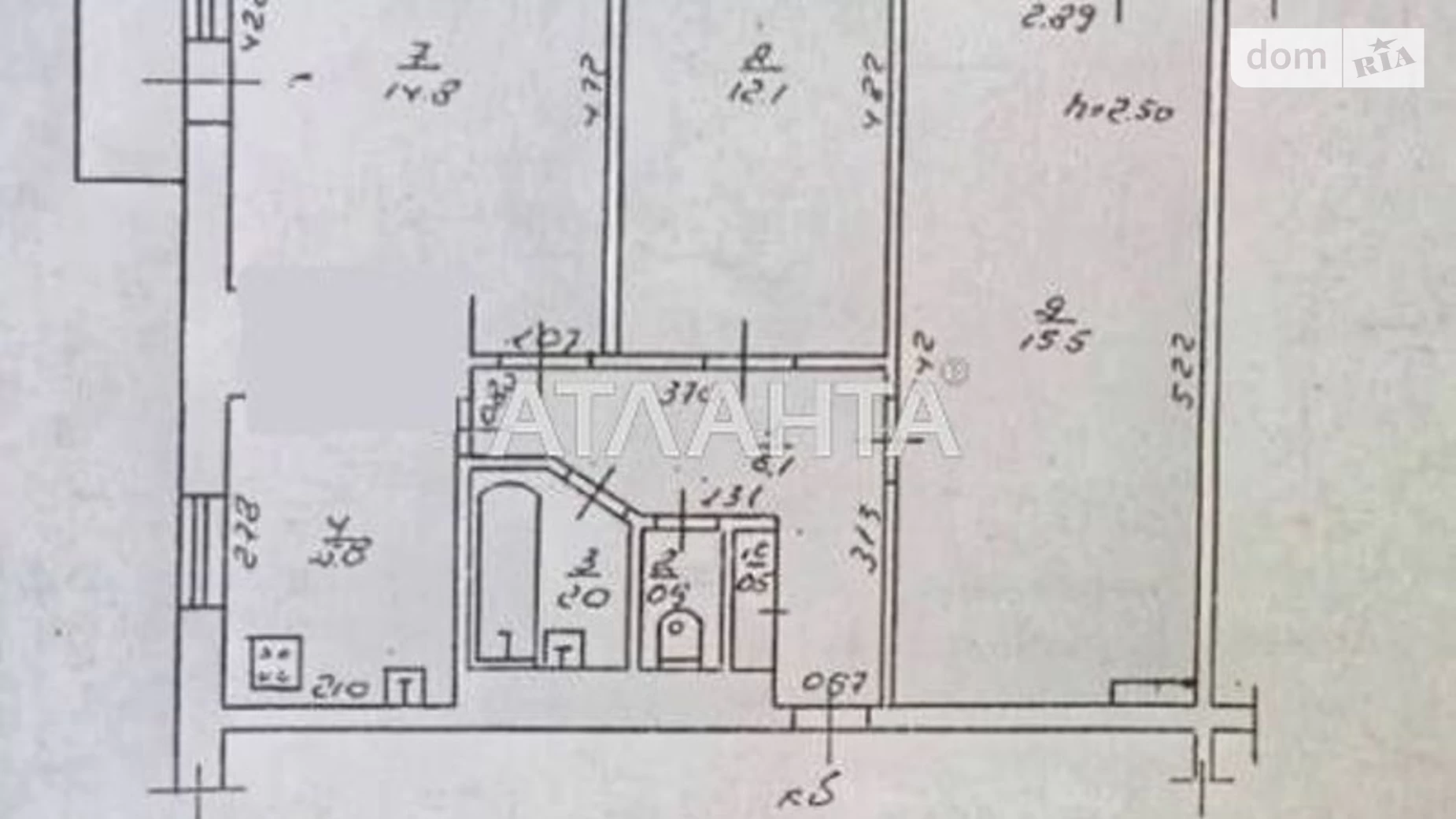 Продается 2-комнатная квартира 62 кв. м в Одессе, ул. Академика Филатова