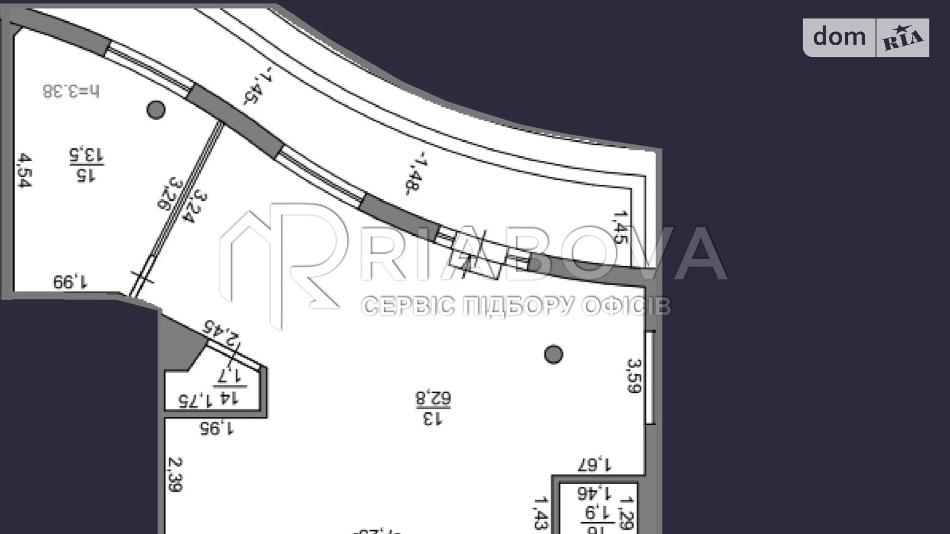 Сдается в аренду офис 86 кв. м в бизнес-центре, цена: 2658 $ - фото 3