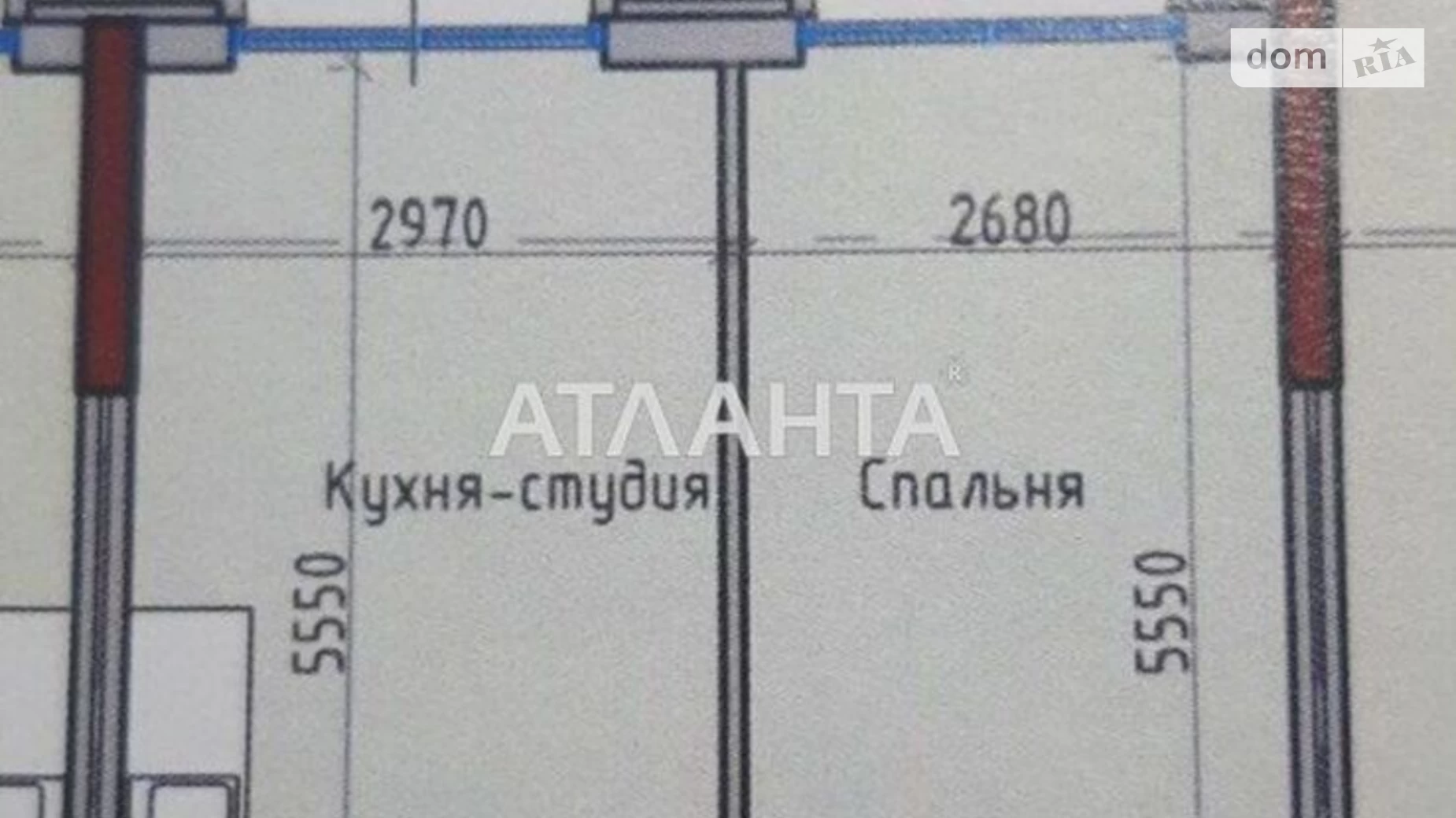 Продається 1-кімнатна квартира 43.22 кв. м у Одесі, вул. Дмитрія Донського