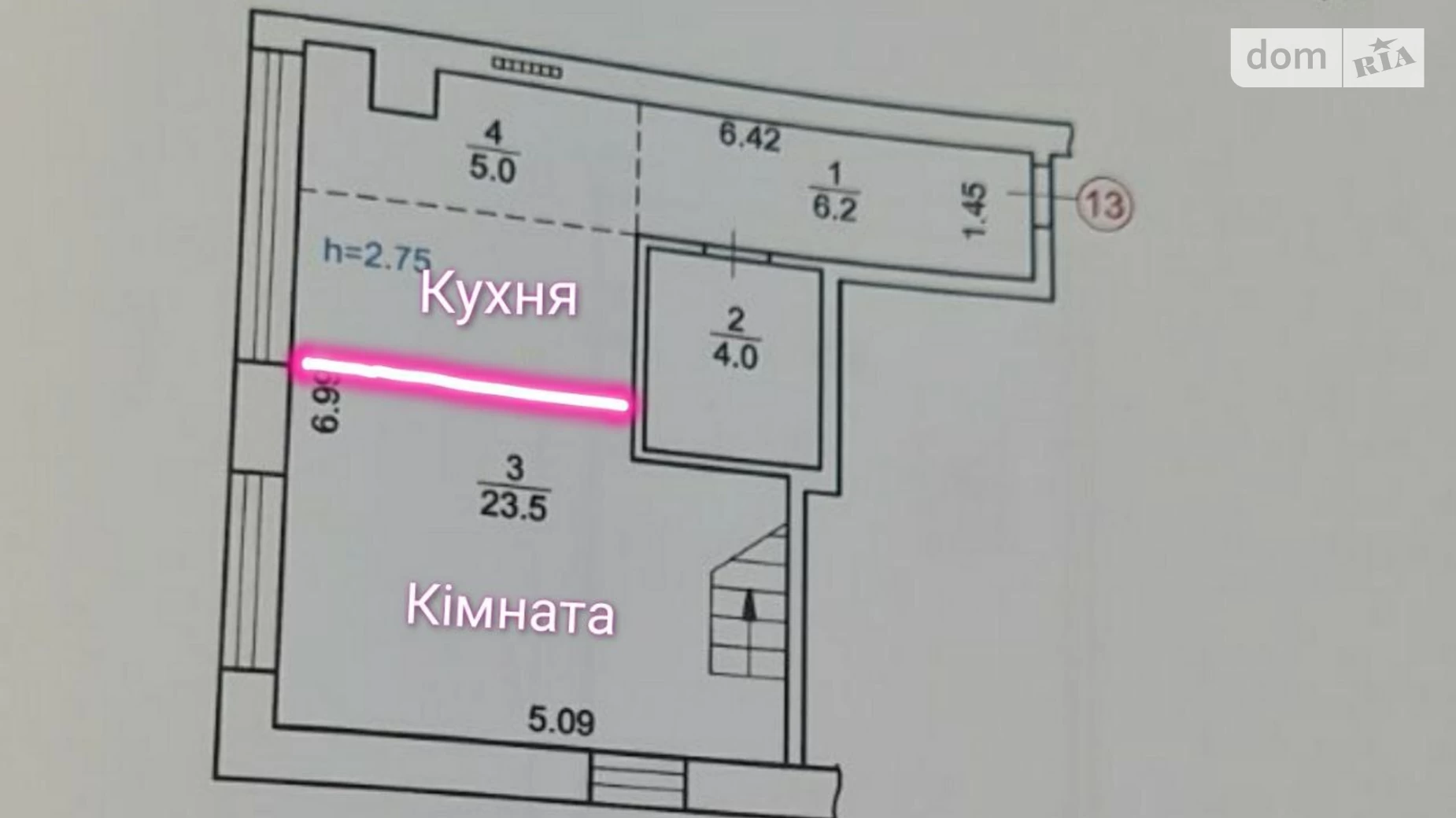 Продается 1-комнатная квартира 52 кв. м в Буче, ул. Антония Михайловского(Малиновского), 72Г