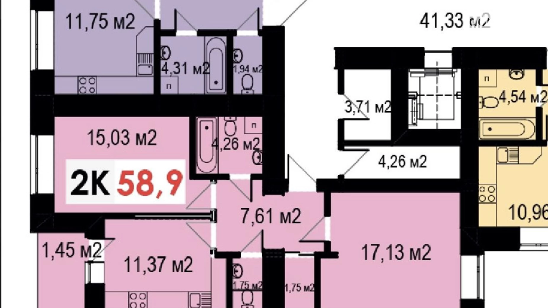 Продается 3-комнатная квартира 70.4 кв. м в Ивано-Франковске, ул. Ивасюка, 19