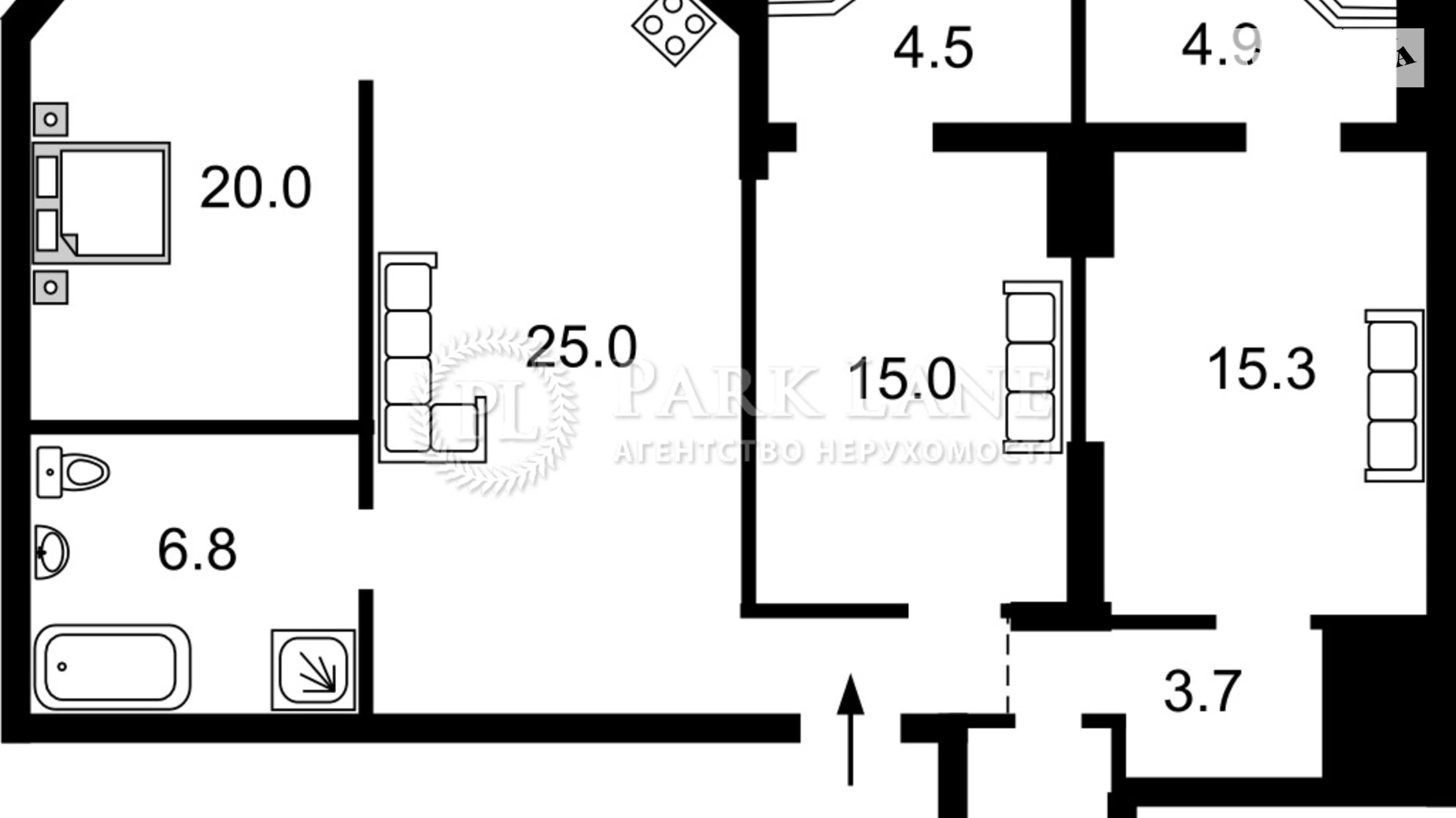 Продается 4-комнатная квартира 112 кв. м в Киеве, ул. Коперника, 12Д