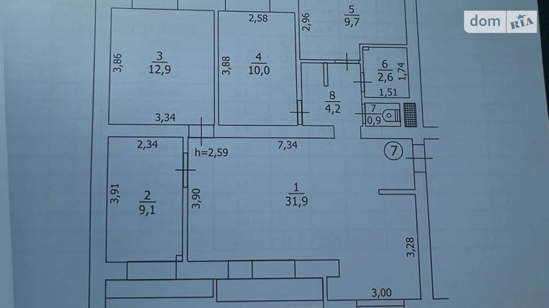 Продається 5-кімнатна квартира 85 кв. м у Борисполі, вул. Європейська, 6 - фото 2