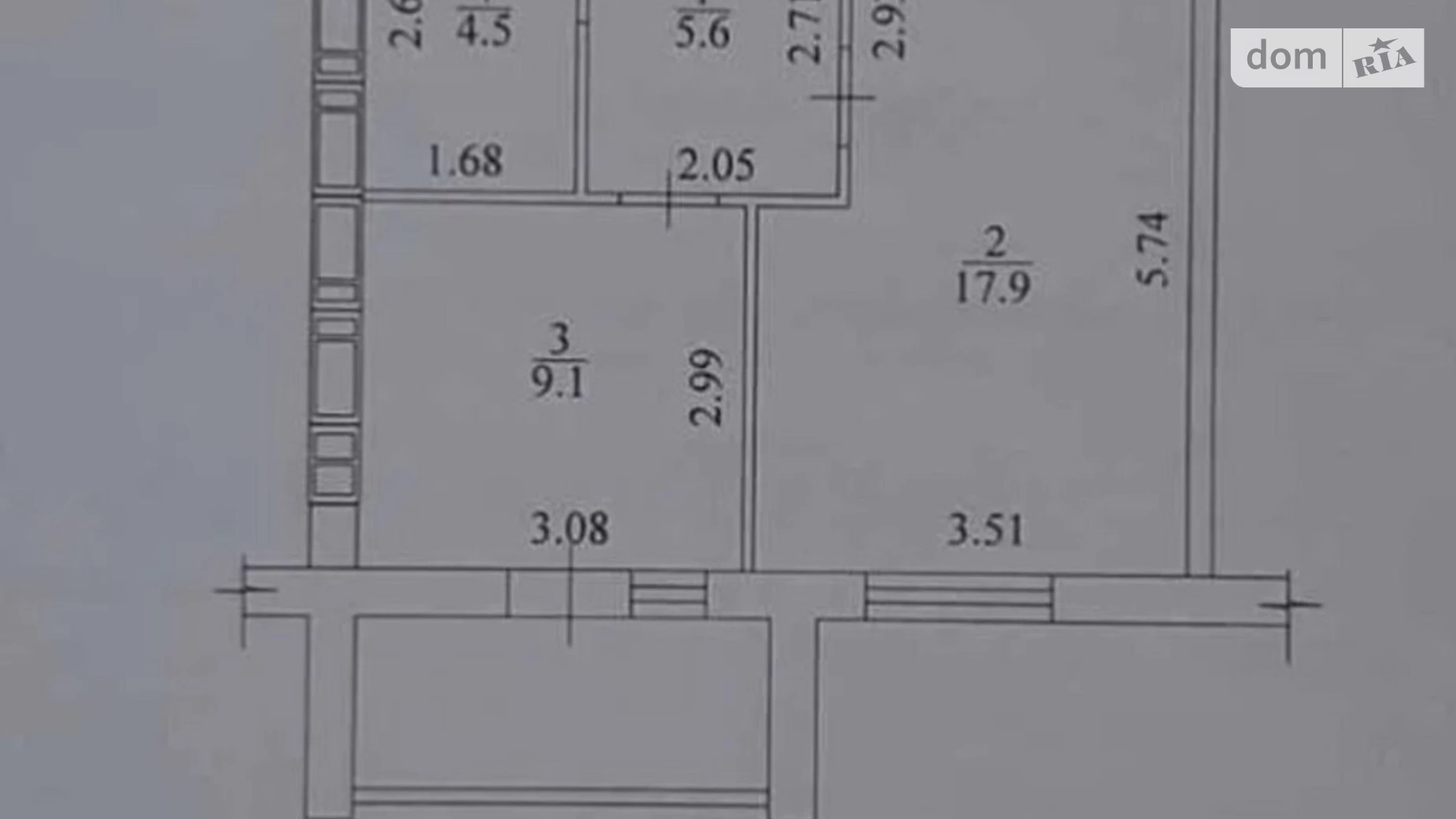 Продается 1-комнатная квартира 37 кв. м в Харькове, просп. Льва Ландау