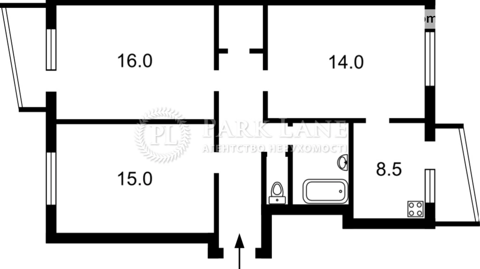 Продается 3-комнатная квартира 70 кв. м в Киеве, просп. Академика Глушкова, 26