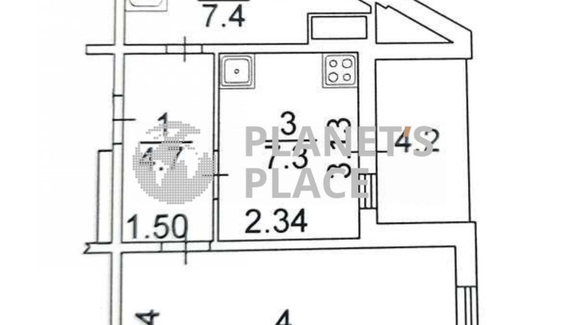 Продается 1-комнатная квартира 41 кв. м в Киеве, ул. Чавдар Елизаветы, 34