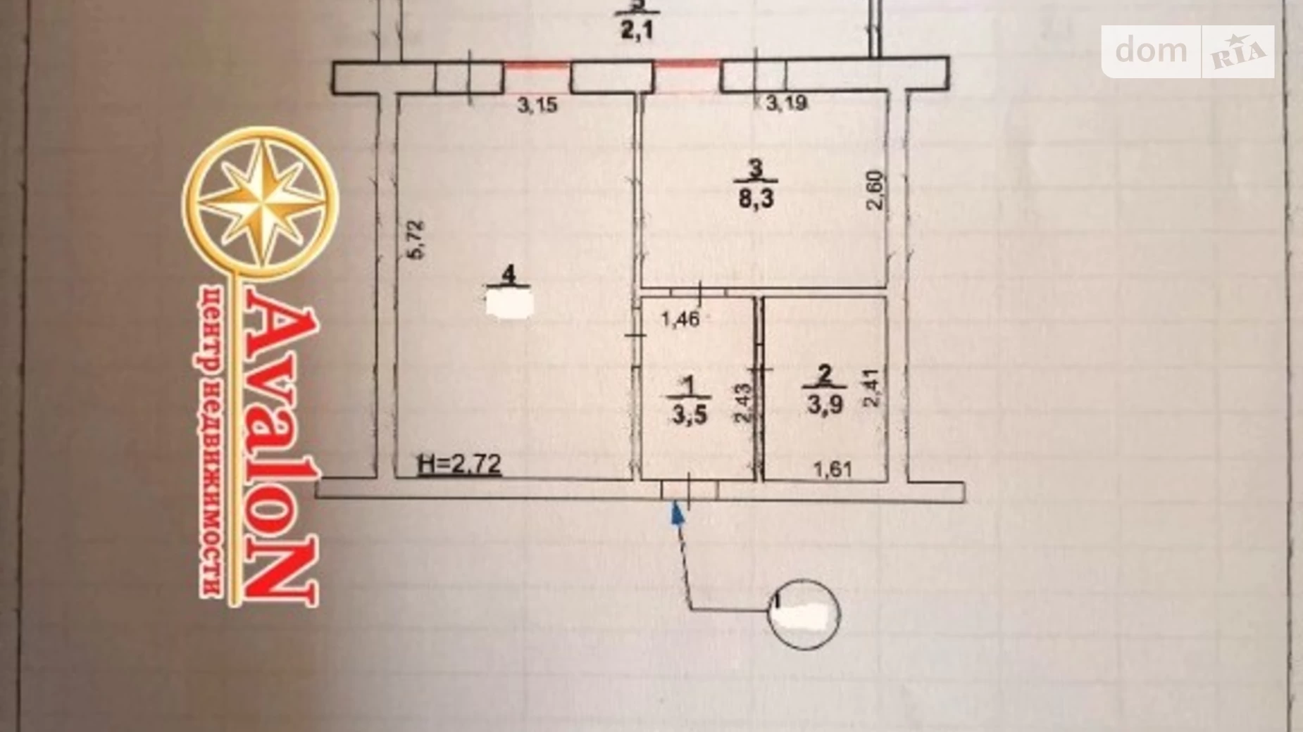 Продається 1-кімнатна квартира 40 кв. м у Фонтанці, вул. Центральна - фото 3