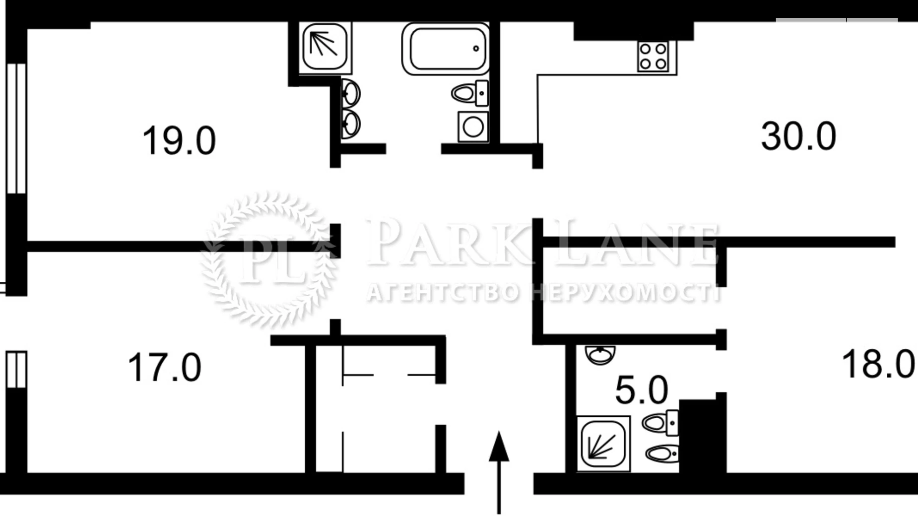 Продается 4-комнатная квартира 115 кв. м в Киеве, ул. Саперное Поле, 5