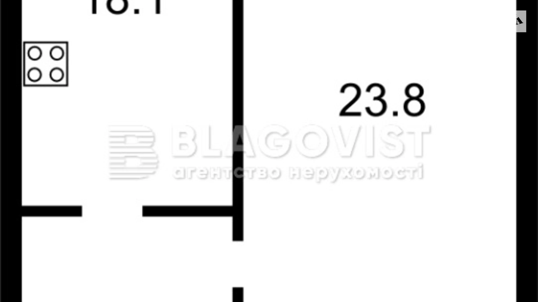 Продається 1-кімнатна квартира 62.5 кв. м у Києві, просп. Володимира Івасюка, 55