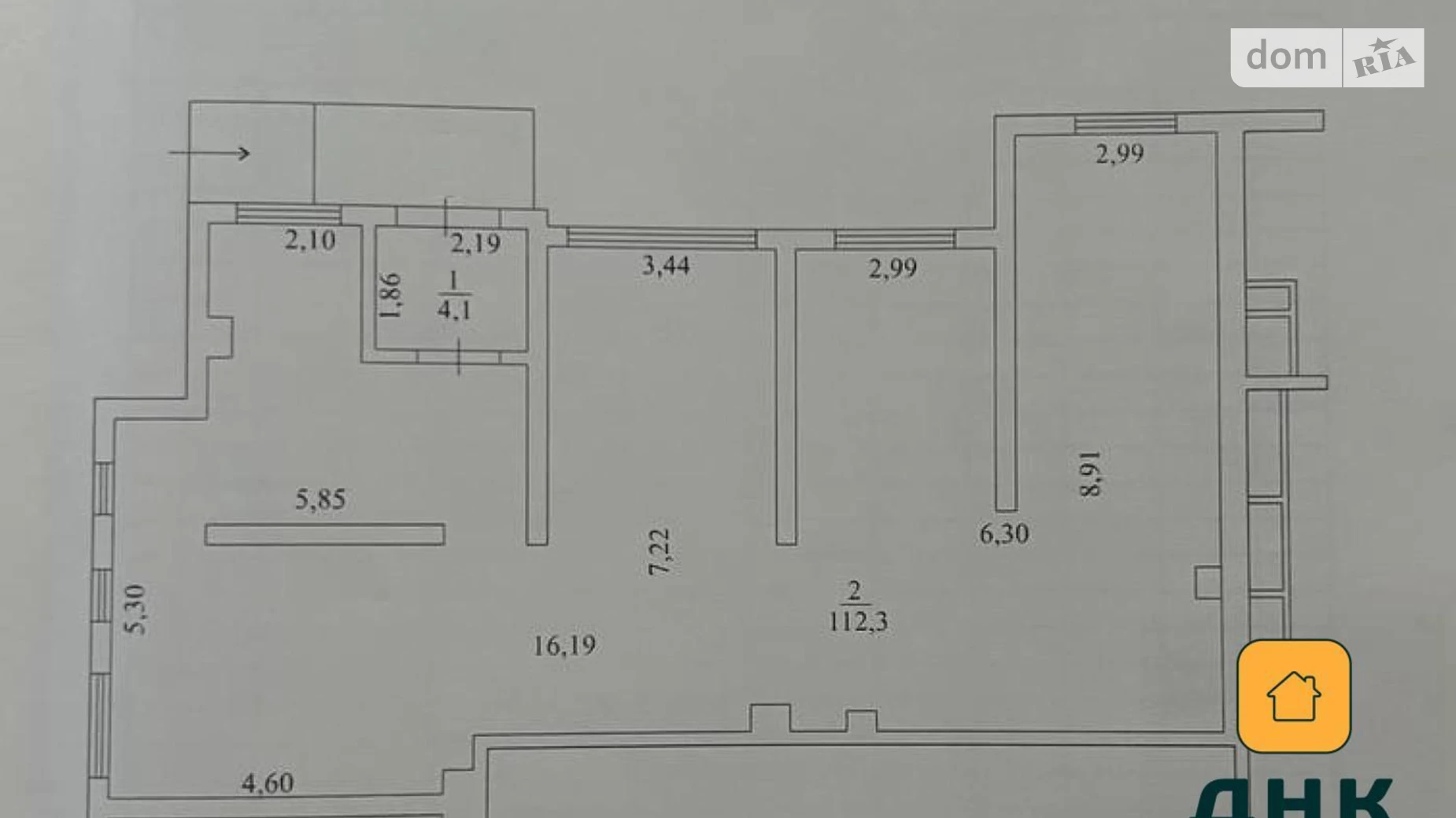 Продается объект сферы услуг 112.3 кв. м в 24-этажном здании, цена: 146000 $ - фото 2