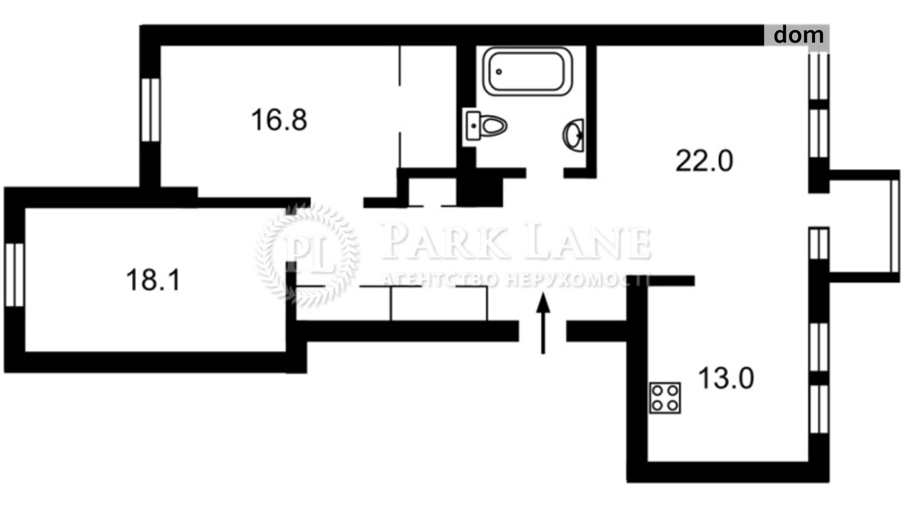 Продается 3-комнатная квартира 90 кв. м в Киеве, ул. Эспланадная, 30 - фото 2