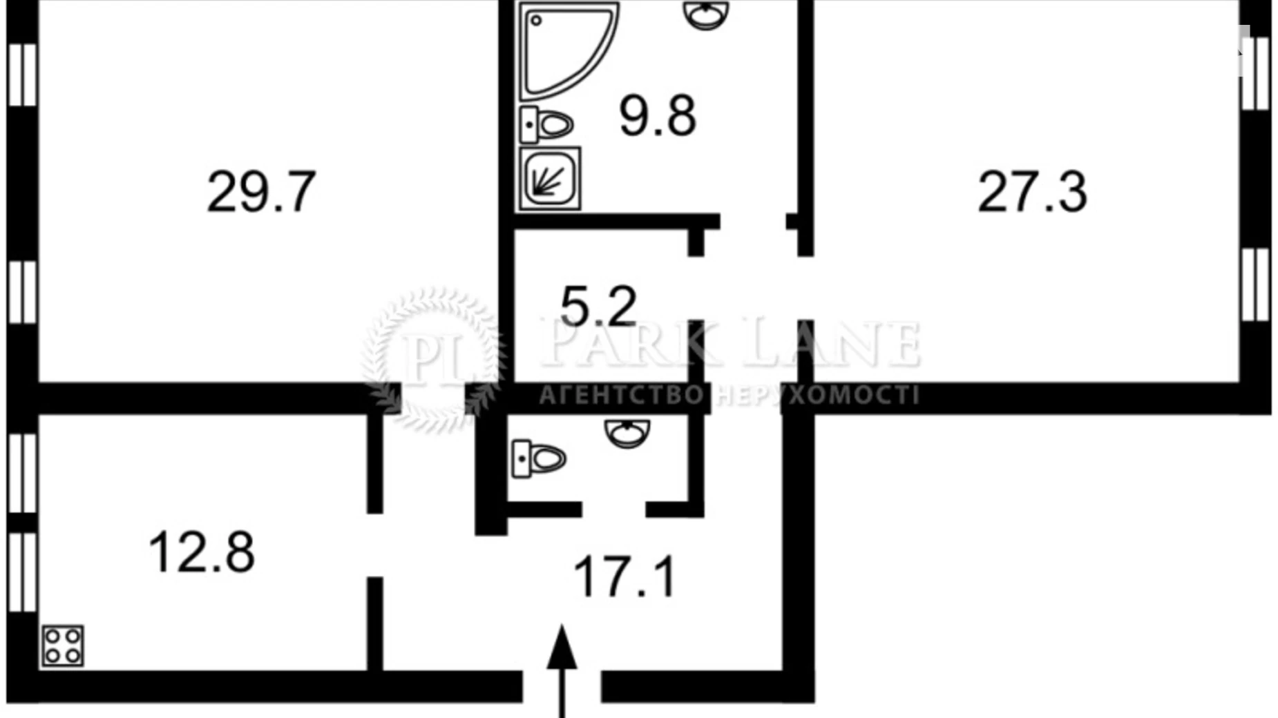 Продается 2-комнатная квартира 106 кв. м в Киеве, ул. Воздвиженская, 48