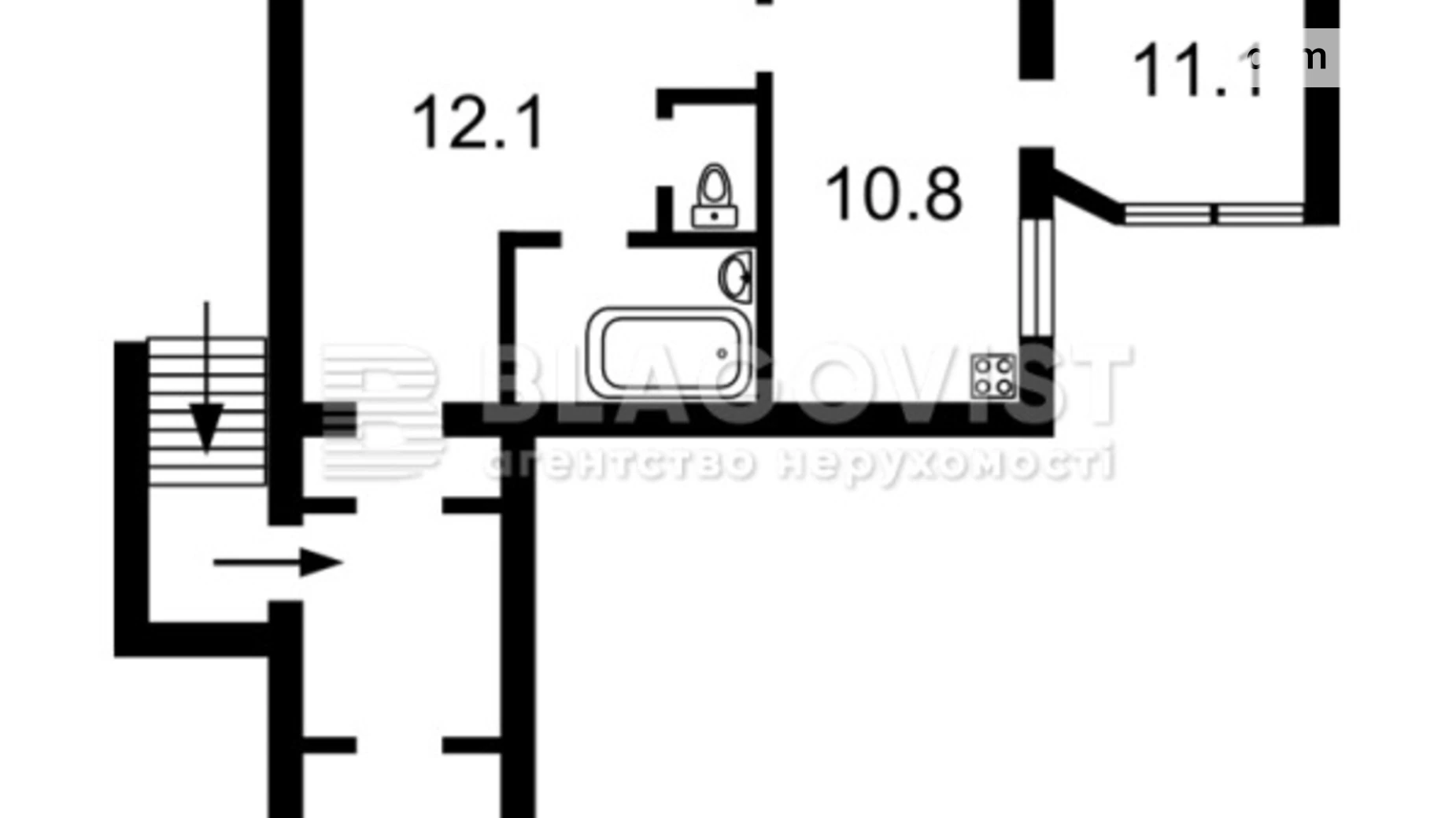 Продается 4-комнатная квартира 105 кв. м в Киеве, ул. Рогнединская, 1/13