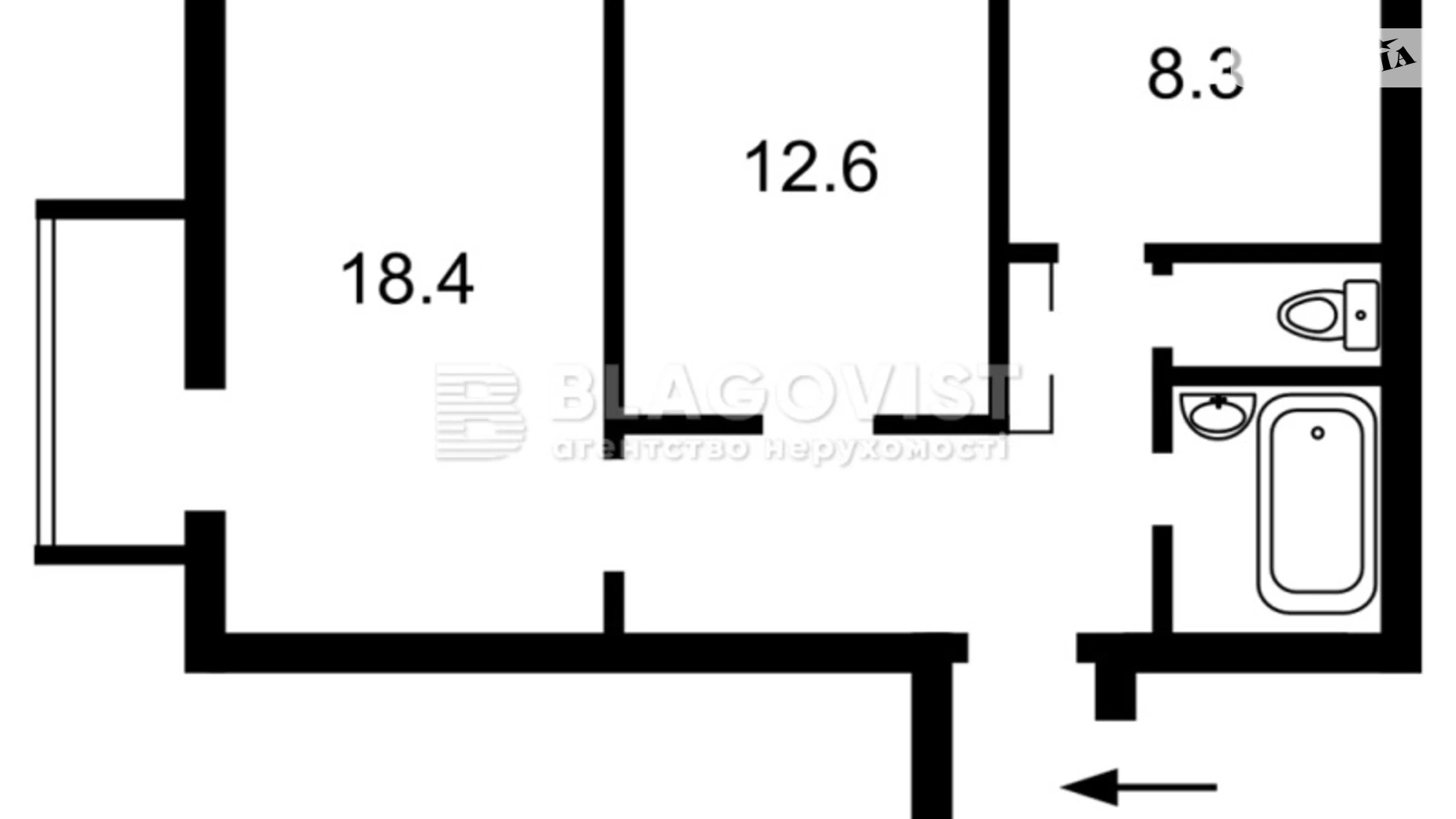 Продається 3-кімнатна квартира 60 кв. м у Києві, бул. Лесі Українки, 4 - фото 5