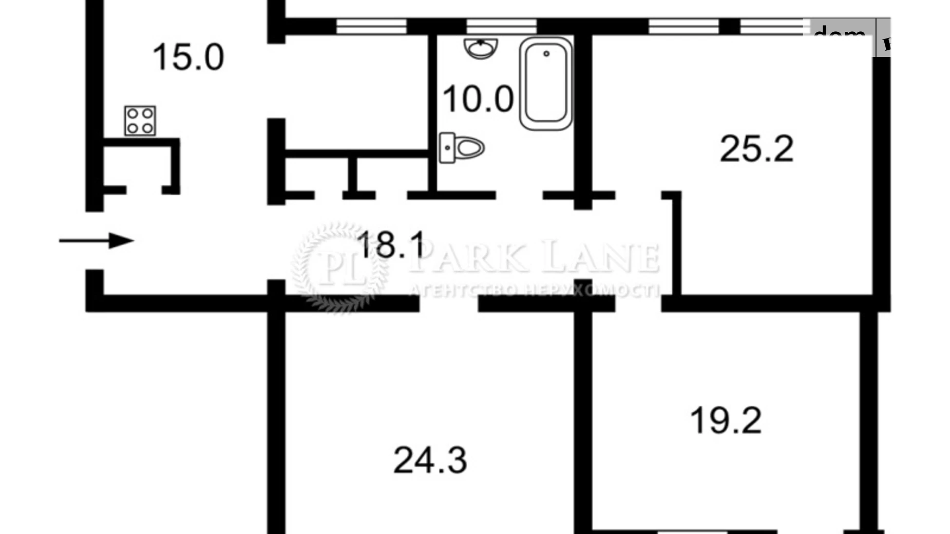 Продается 3-комнатная квартира 120 кв. м в Киеве, ул. Крещатик, 21