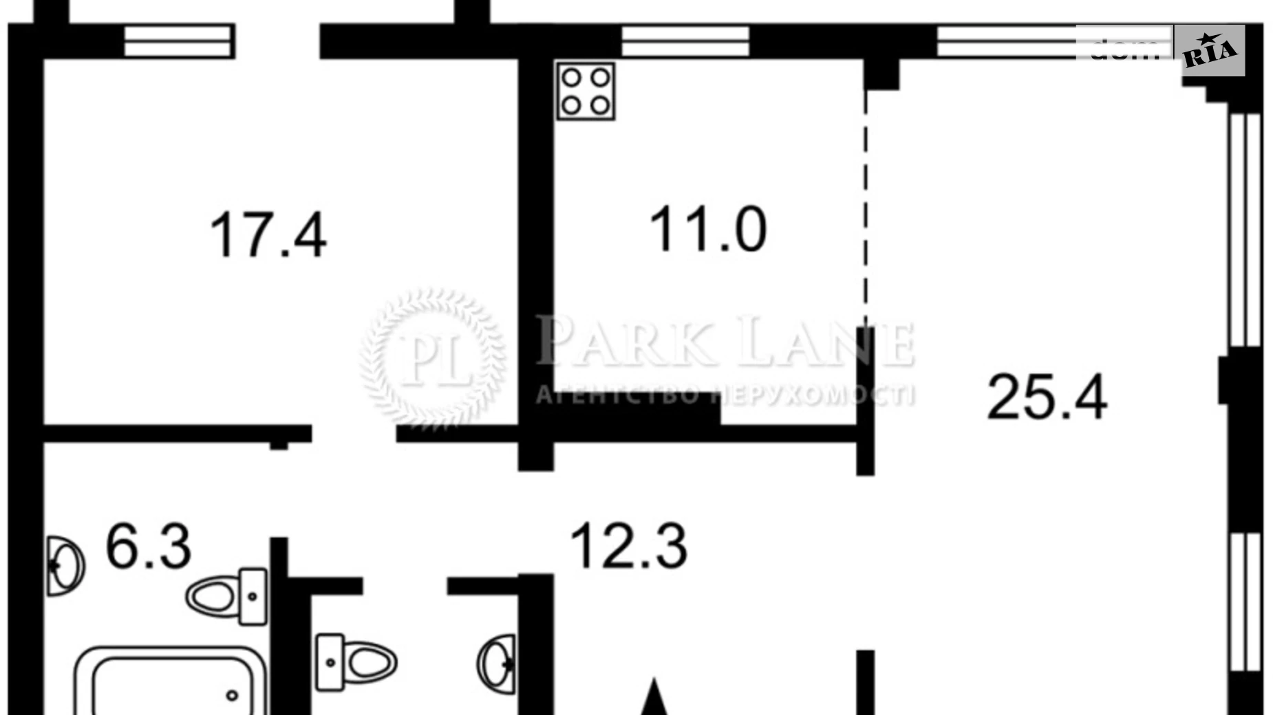 Продается 2-комнатная квартира 80 кв. м в Киеве, ул. Макеевская