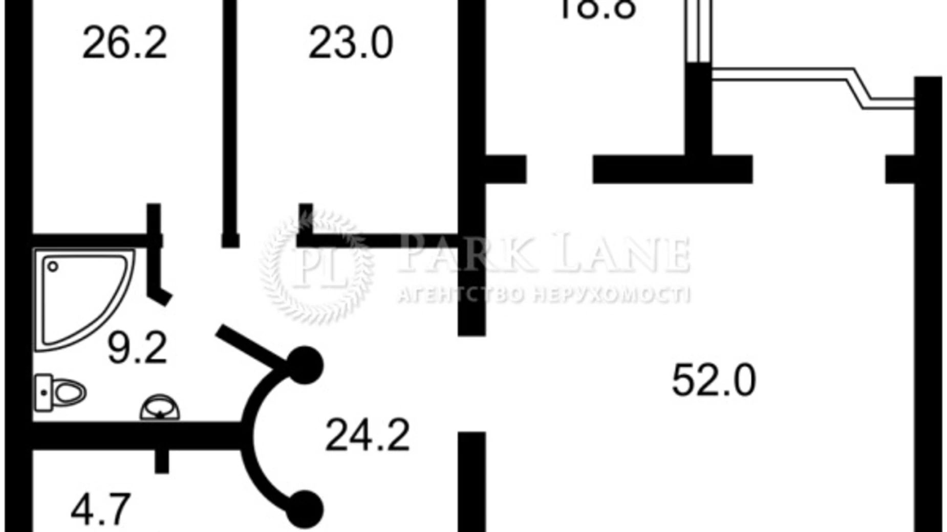 Продается 3-комнатная квартира 176 кв. м в Киеве, ул. Паторжинского, 14