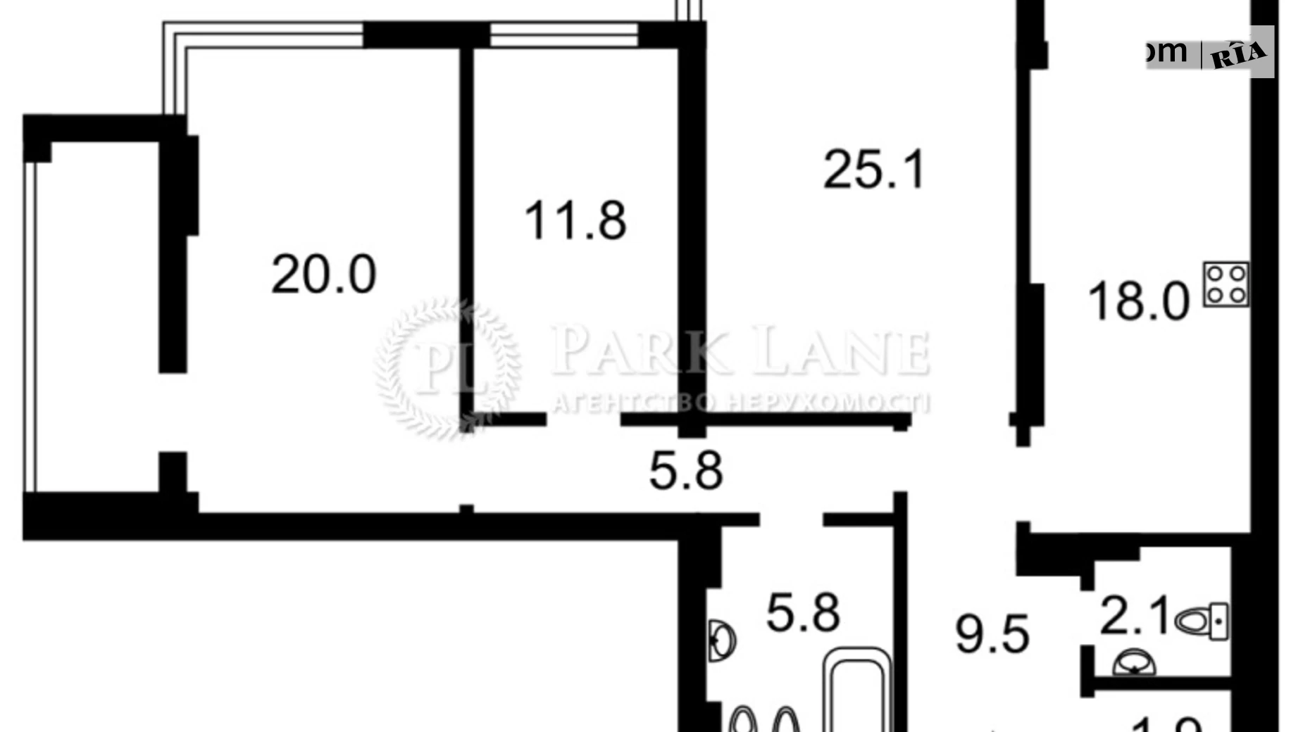 Продается 3-комнатная квартира 111 кв. м в Киеве, ул. Лобановского - фото 2