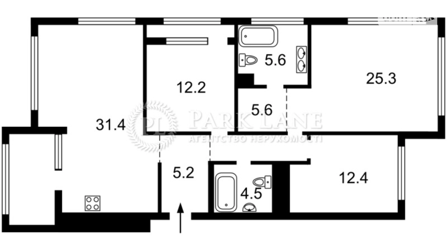 Продается 3-комнатная квартира 107 кв. м в Киеве, ул. Гарета Джонса(Семьи Хохловых), 12 - фото 4