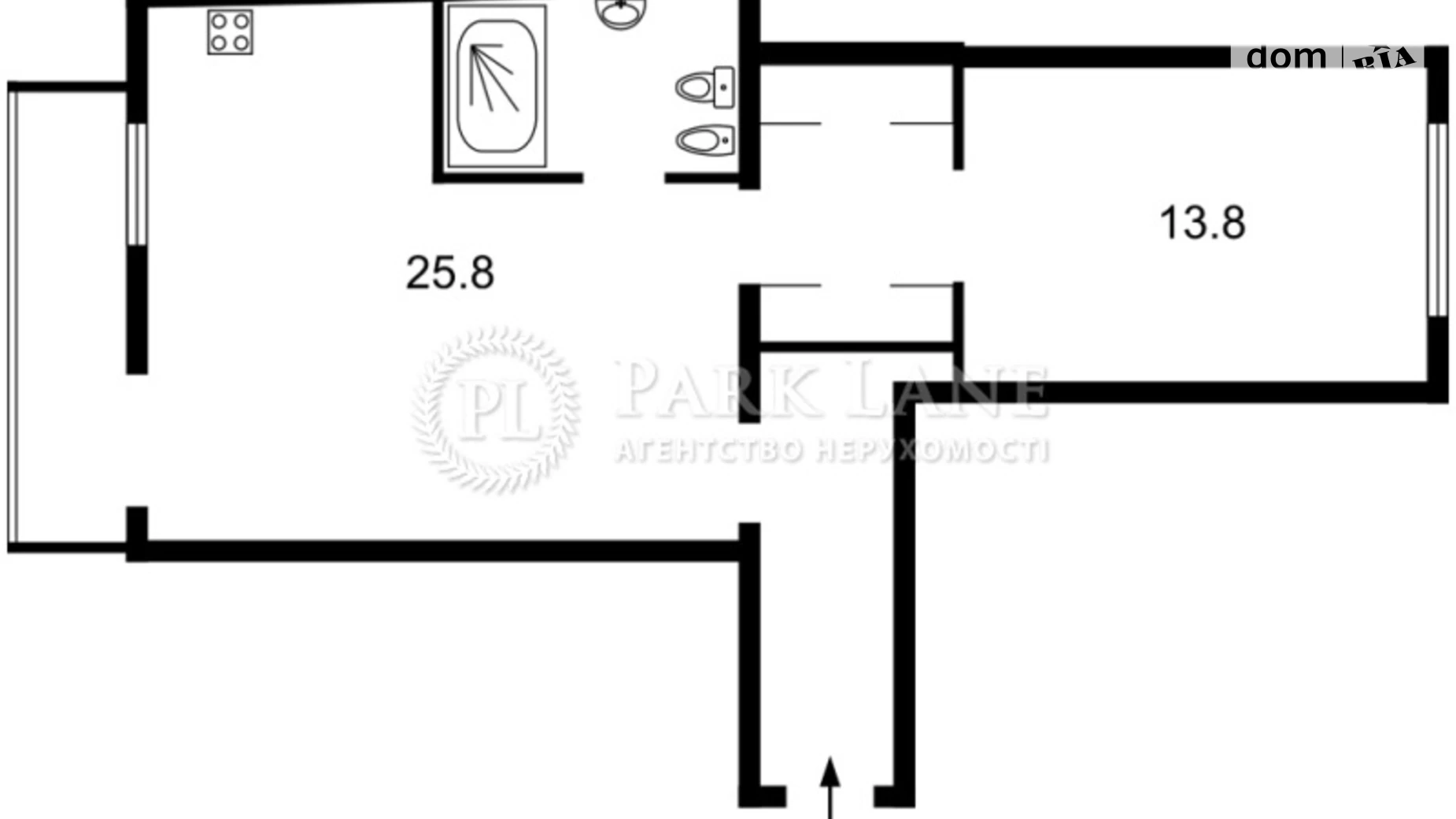 Продается 2-комнатная квартира 57 кв. м в Киеве, спуск Андреевский, 3